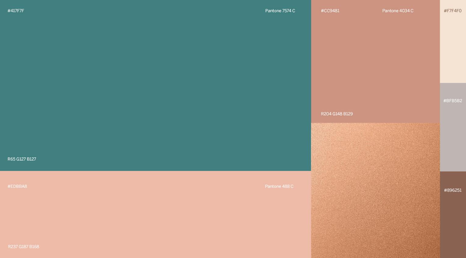 Plena皮膚科美容護理診所logo設計品牌vi形象設計，綠粉雙色漸變風格