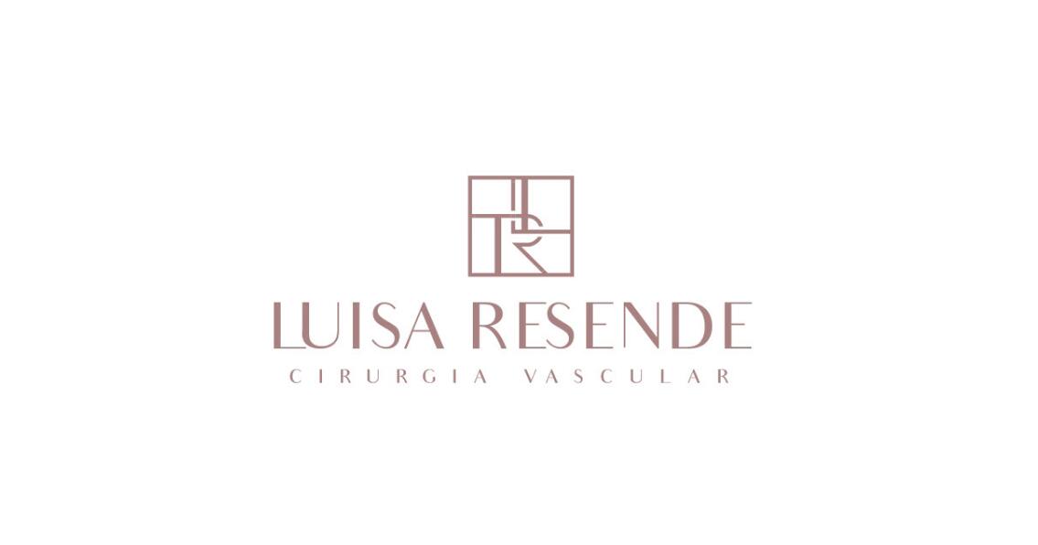 Luisa Resend 博士醫(yī)學(xué)美容診所logo設(shè)計(jì)LR組合與暗粉灰vi設(shè)計(jì)
