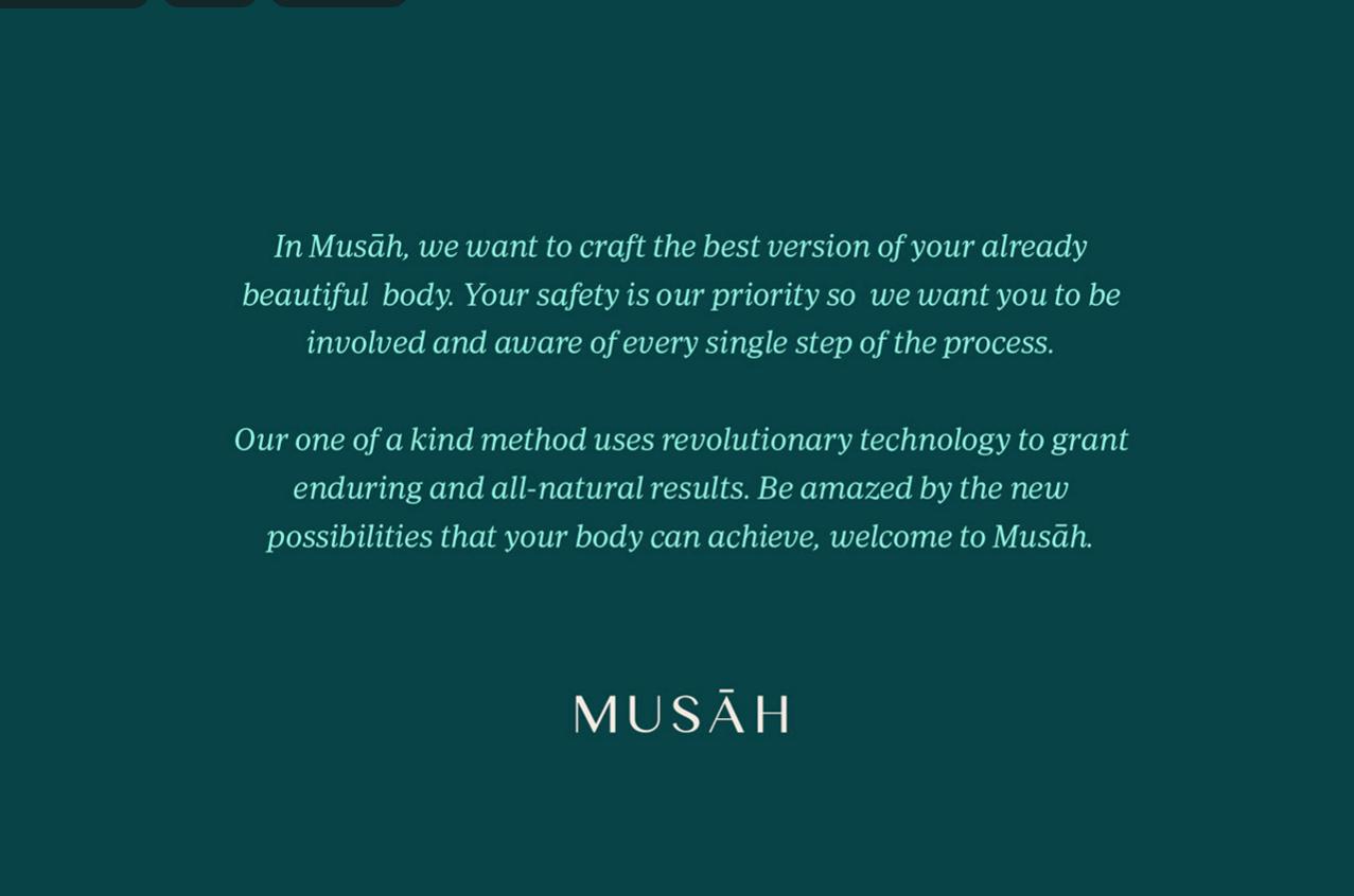 Musāh 美容整形外科診所品牌視覺形象VI設計，藍綠色粉色三色搭配