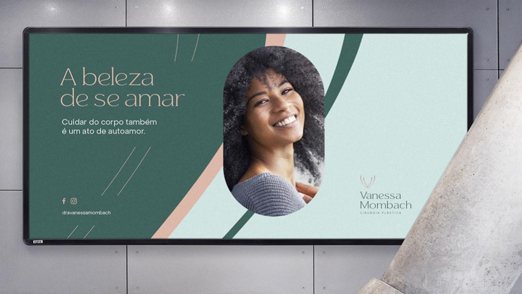 Vanessa 中老年女性美容整形醫生品牌vi形象設計logo設計。V字母識別與綠淺綠粉三色