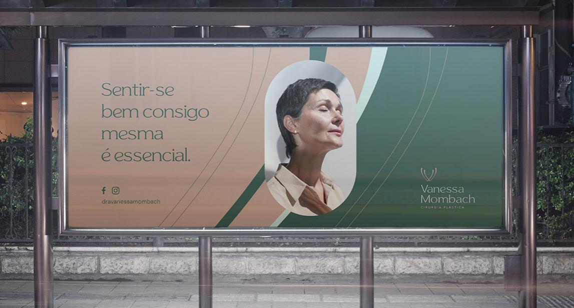 Vanessa 中老年女性美容整形醫生品牌vi形象設計logo設計。V字母識別與綠淺綠粉三色