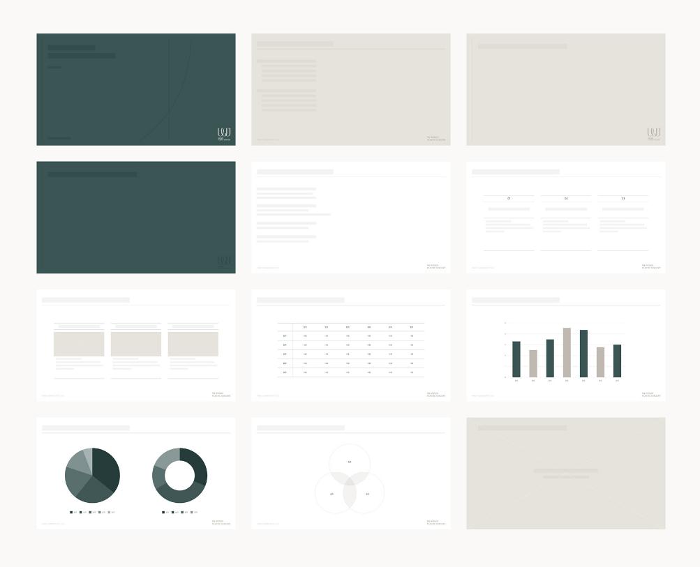 wonjin韓國醫療美容整形機構整套vi設計，低調暗綠色風格