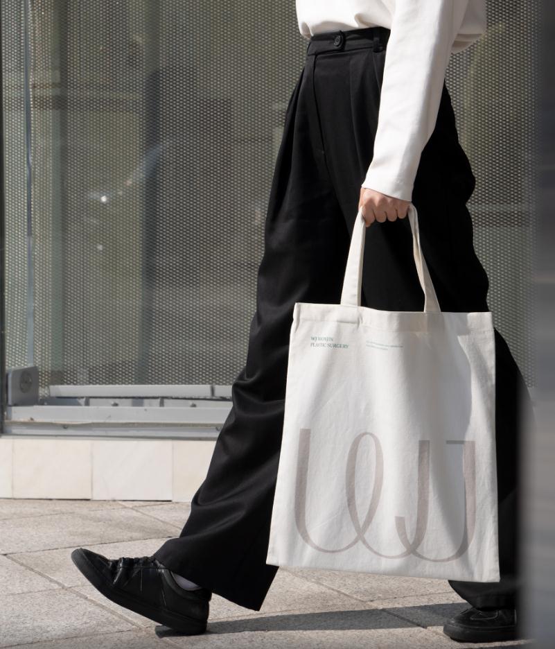 wonjin韓國醫療美容整形機構整套vi設計，低調暗綠色風格