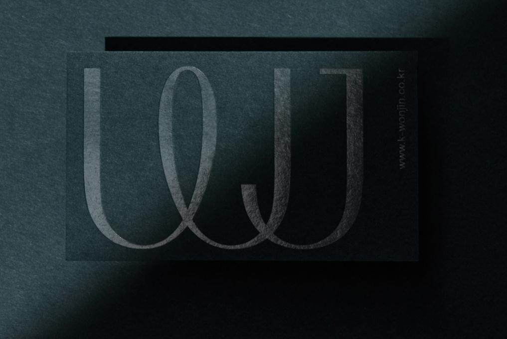 wonjin韓國醫療美容整形機構整套vi設計，低調暗綠色風格