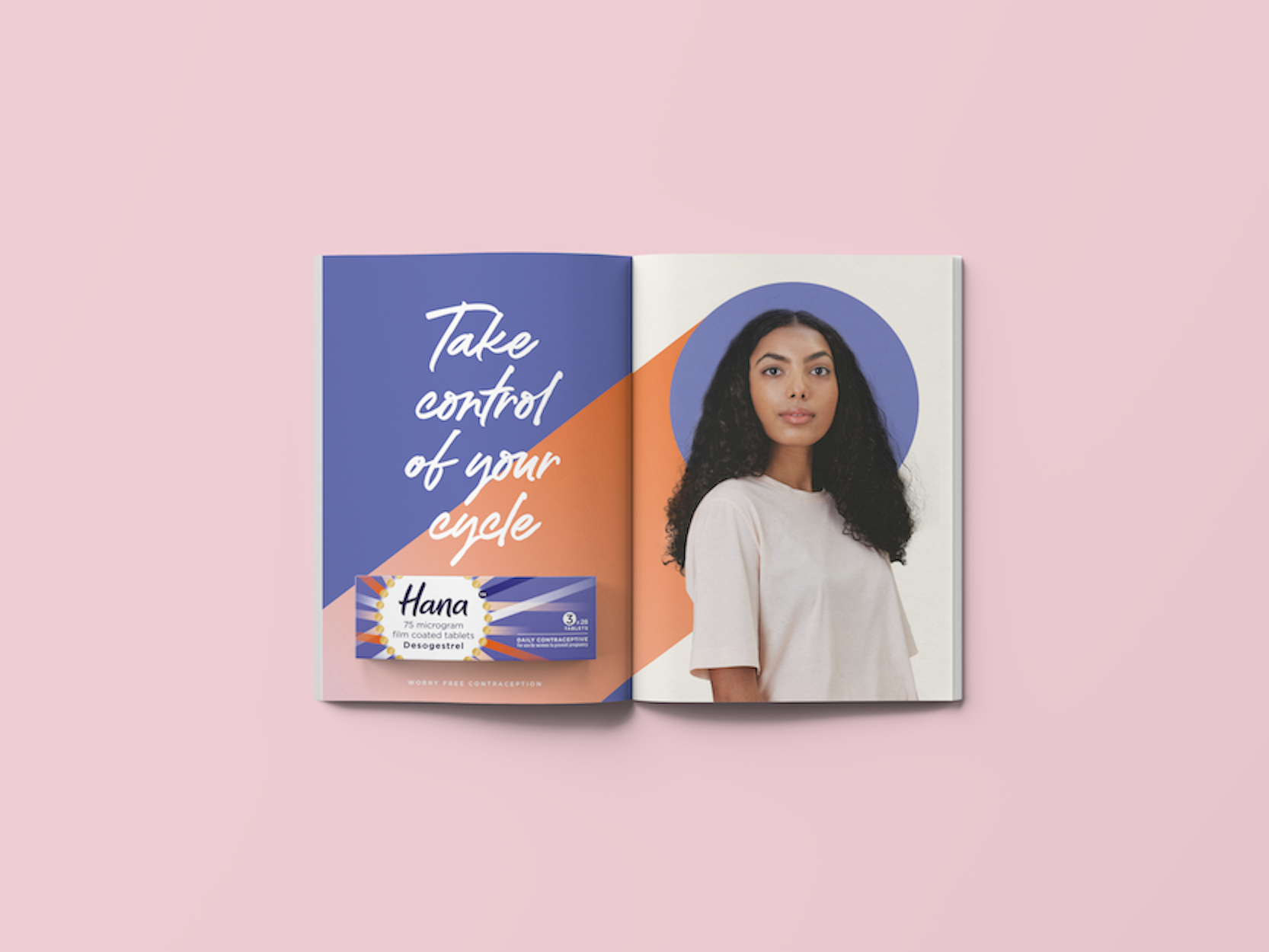 OTC非處方藥HANA避孕藥品牌創建-視覺形象識別與logo包裝宣傳廣告設計