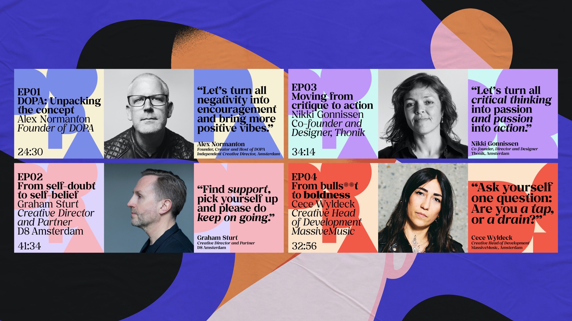 DOPA 健康播客平臺logo設(shè)計vi設(shè)計。幾何矢量風(fēng)格