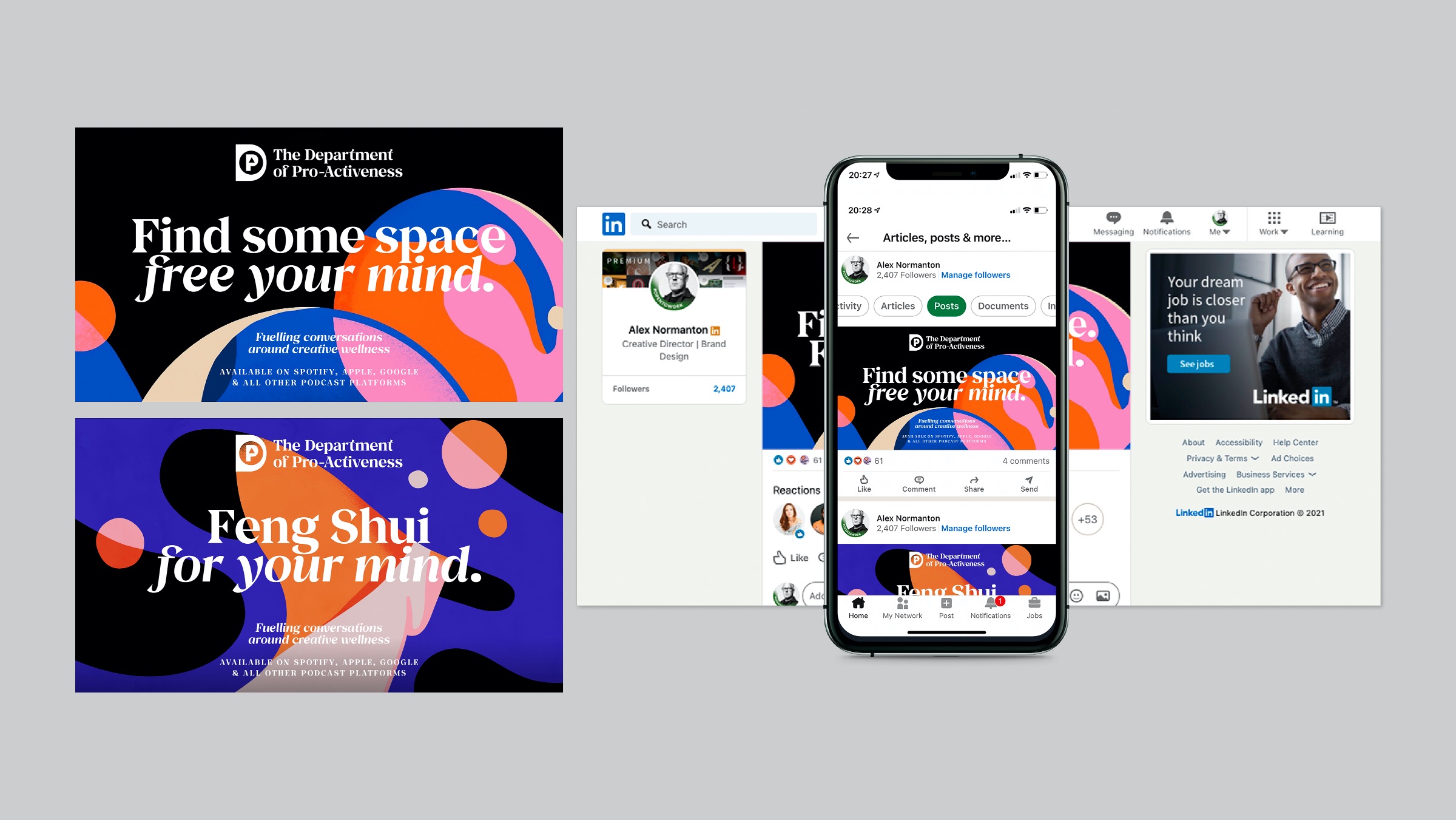 DOPA 健康播客平臺logo設(shè)計vi設(shè)計。幾何矢量風(fēng)格