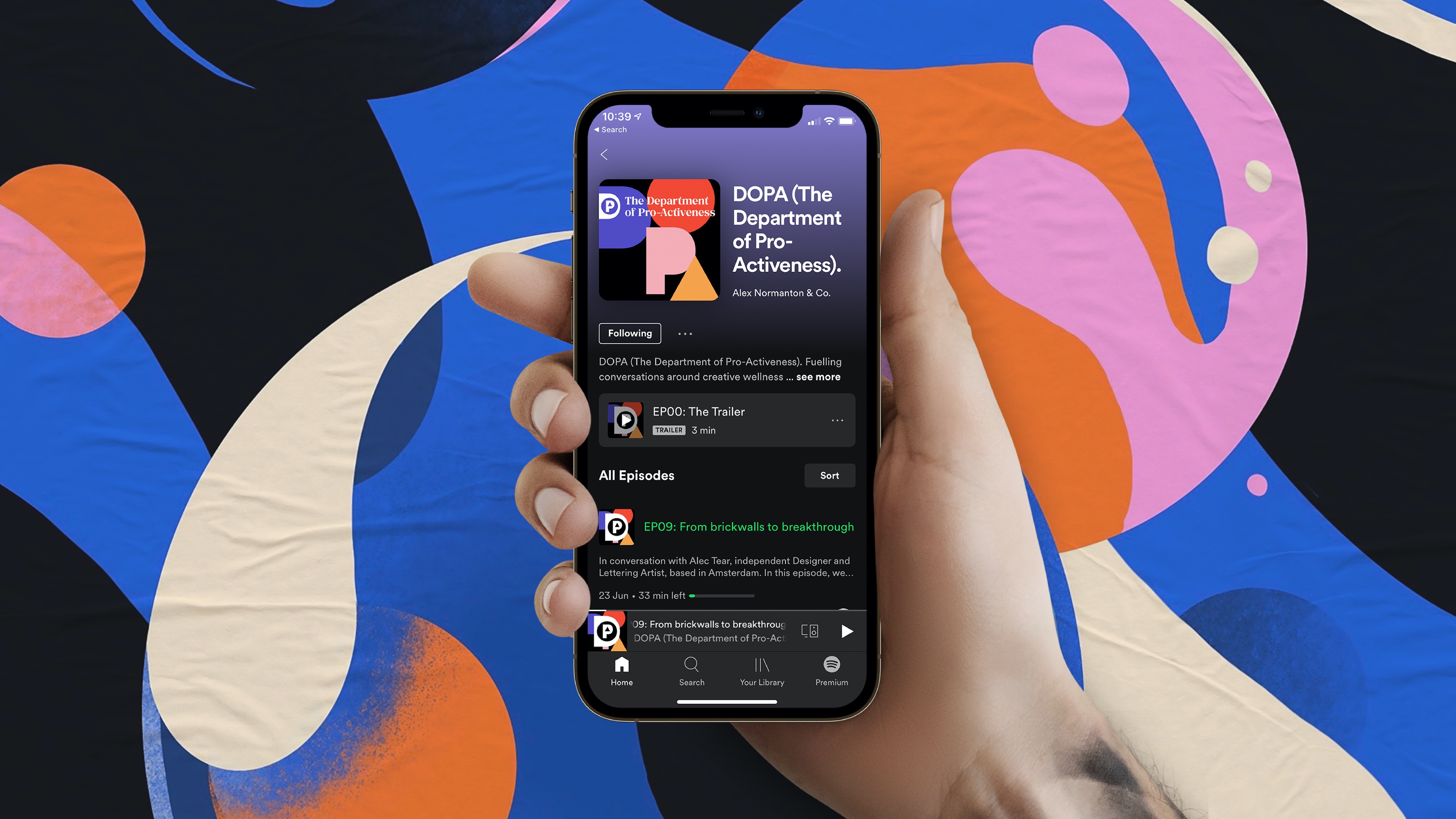 DOPA 健康播客平臺logo設(shè)計vi設(shè)計。幾何矢量風(fēng)格