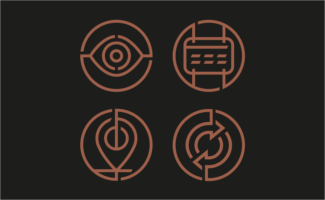 Jetcraft 全球私人飛機經紀貿易公司logo設計vi設計”銅色線條地球“