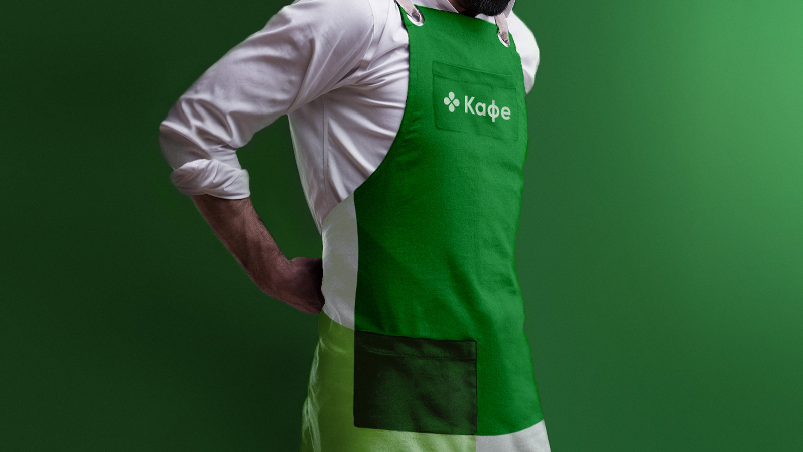 Perekrestok 零售便利連鎖店品牌vi視覺形象設計，綠色十字交叉風格