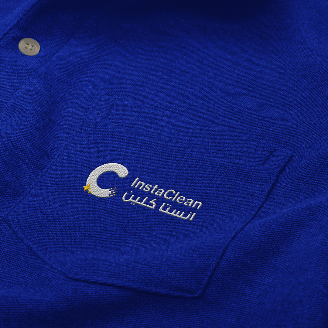 Instaclean房屋清潔服務(wù)公司logo設(shè)計(jì)vi形象設(shè)計(jì)，淡紫蘭清爽風(fēng)格