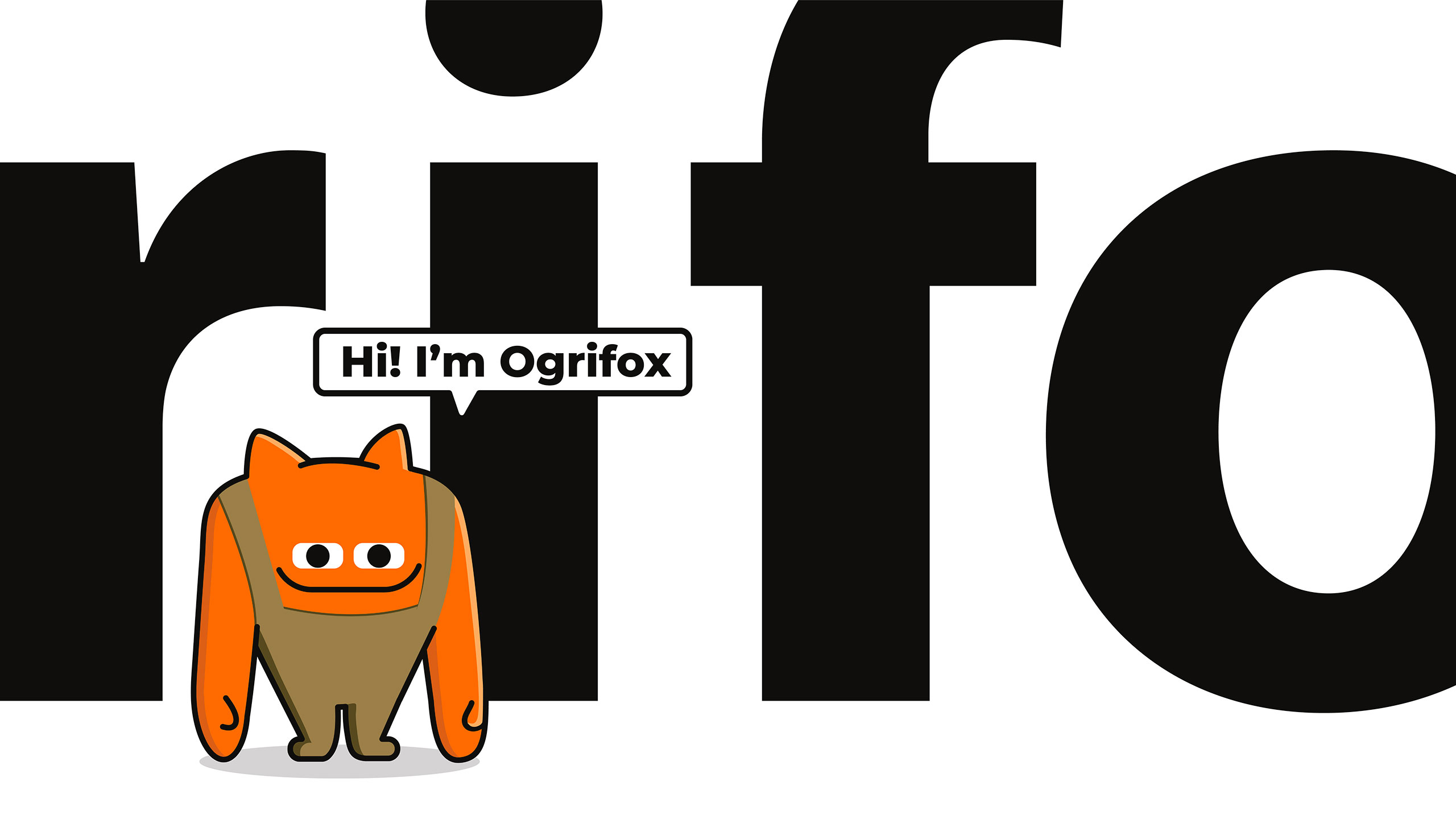 Ogrifox 安全防護服工作服服飾“狐貍巨人”品牌卡通吉祥物設計