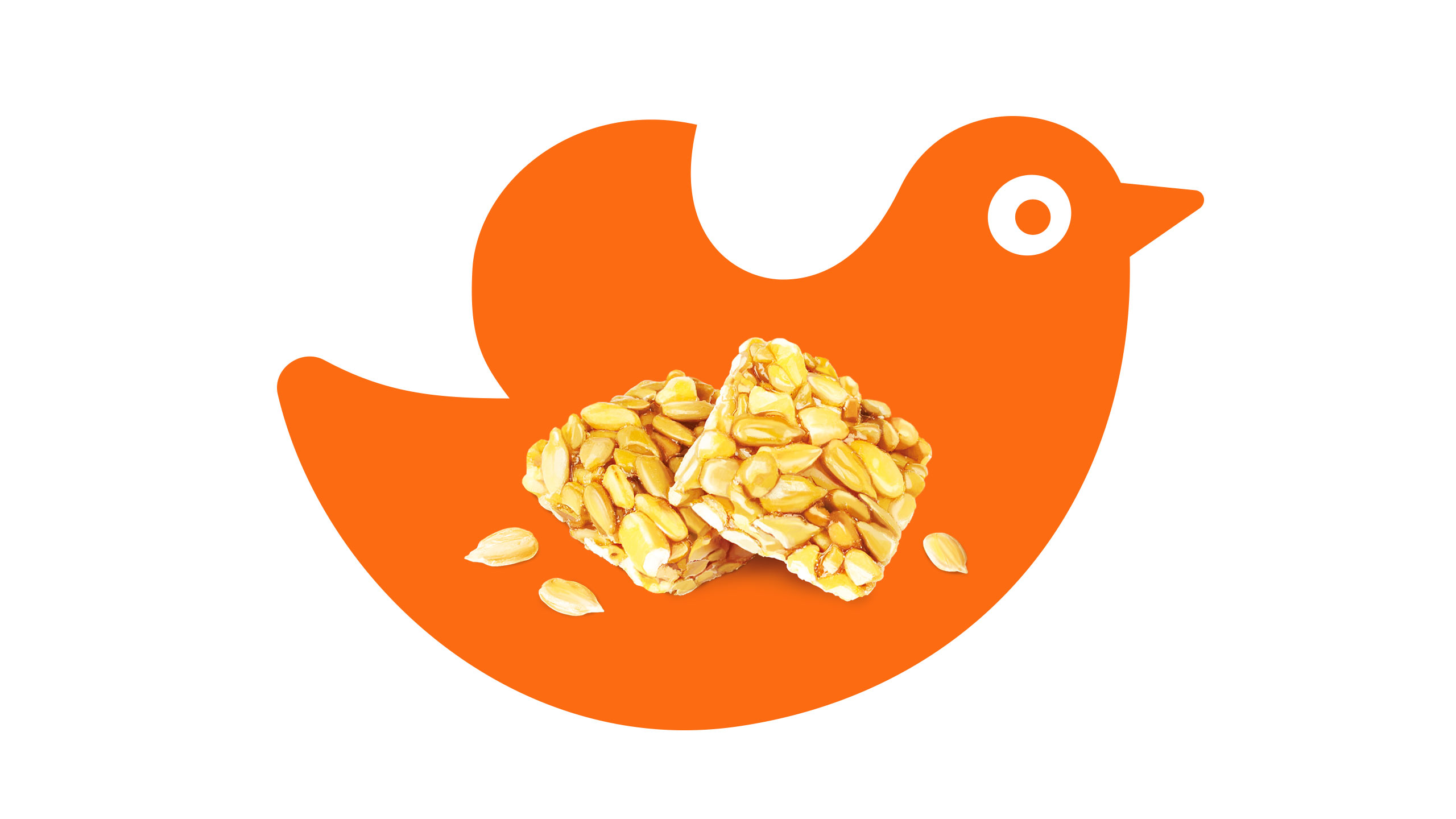 GOZINAKI膨化休閑零食食品包裝設(shè)計“小鳥”主視覺識別圖案-上海尚略包裝設(shè)計公司