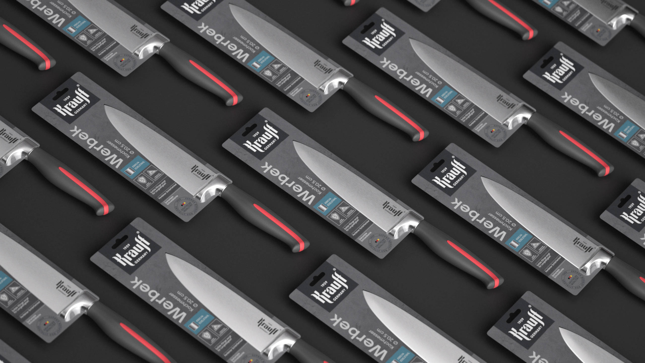 J?rgen Krauf 不銹鋼鍋具刀具品牌包裝設計logo設計