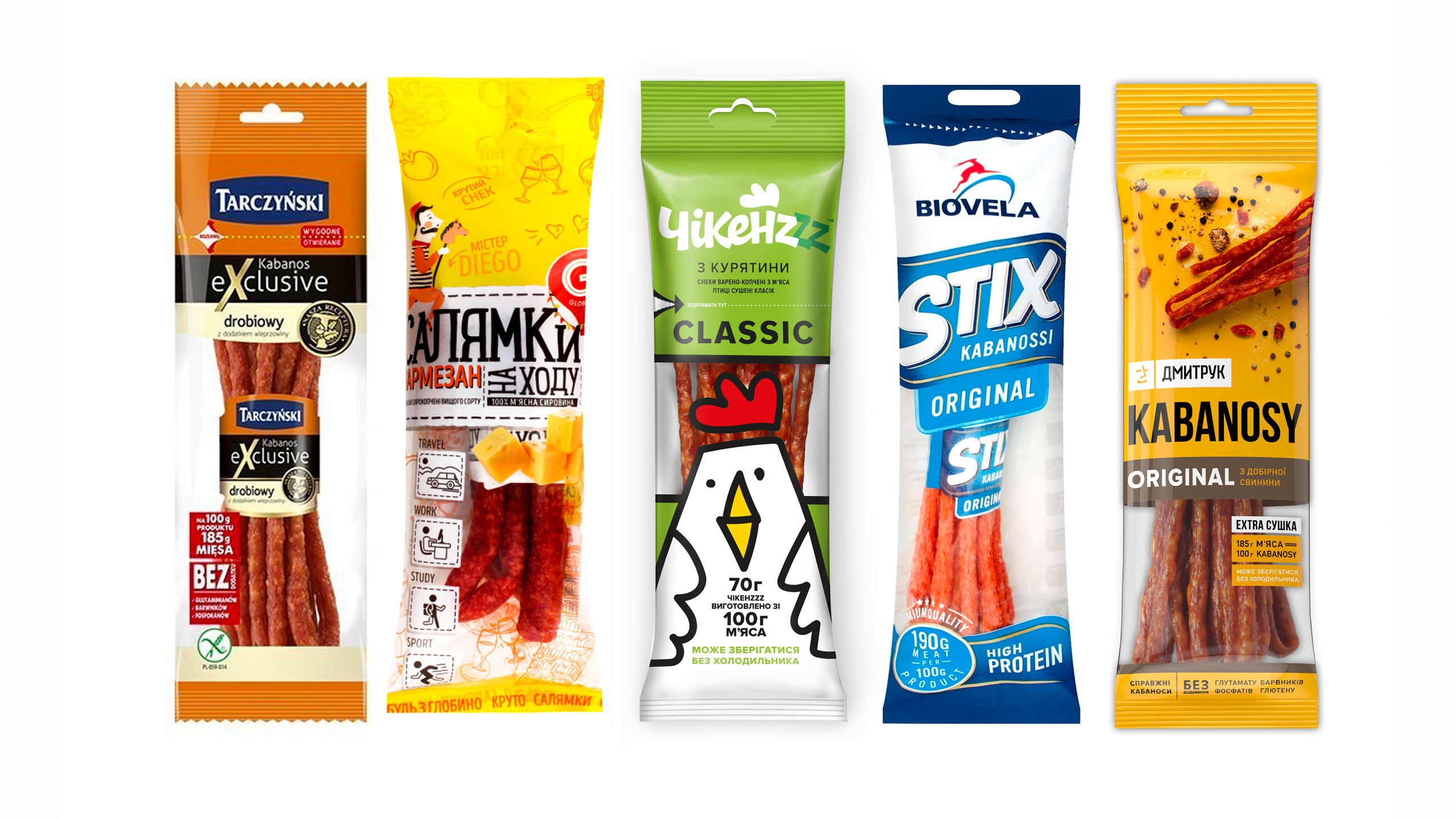 Chicken Kabanosi雞肉火腿腸即食零食包裝設計品牌起名與小雞吉祥物設計