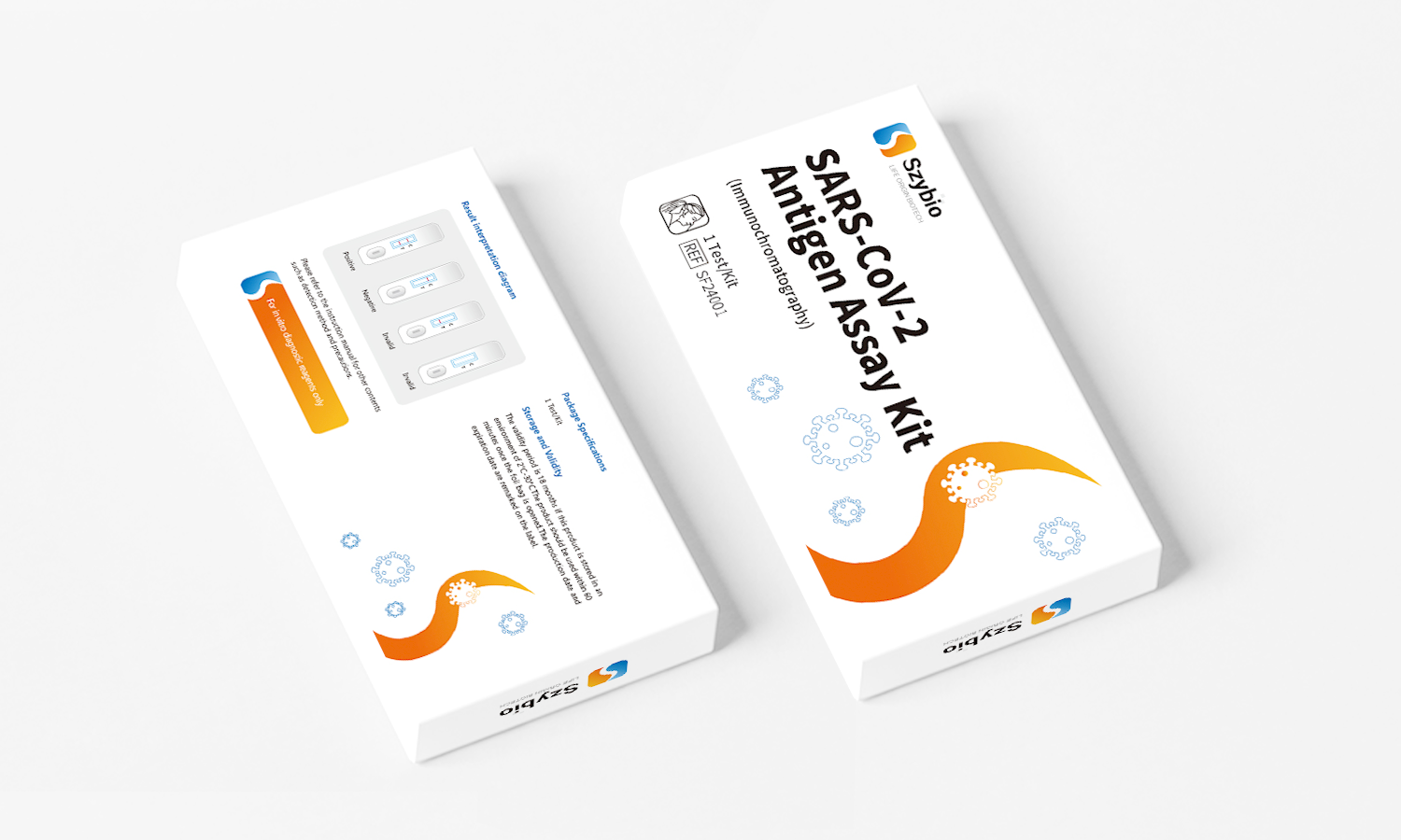 武漢生之源新冠病毒檢測試劑出口產品包裝設計“S