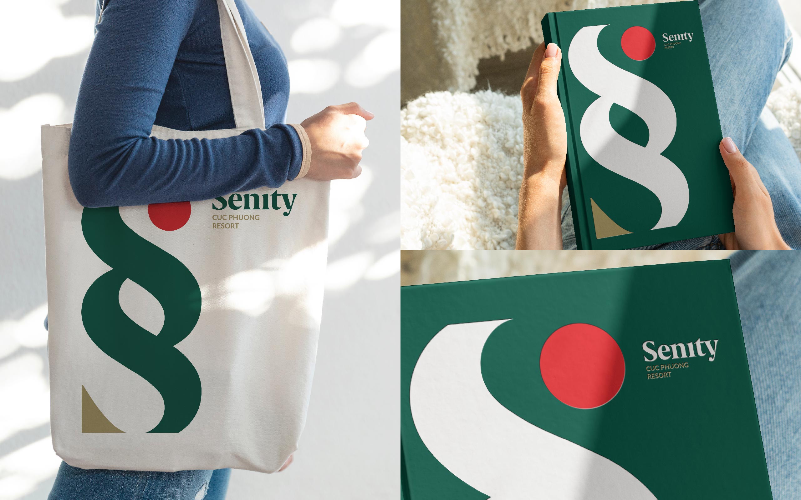 Senity 越南礦物溫泉日式度假村酒店品牌形象設(shè)計(jì)-logo&vi設(shè)計(jì)，雙s字母組成無(wú)限符號(hào)