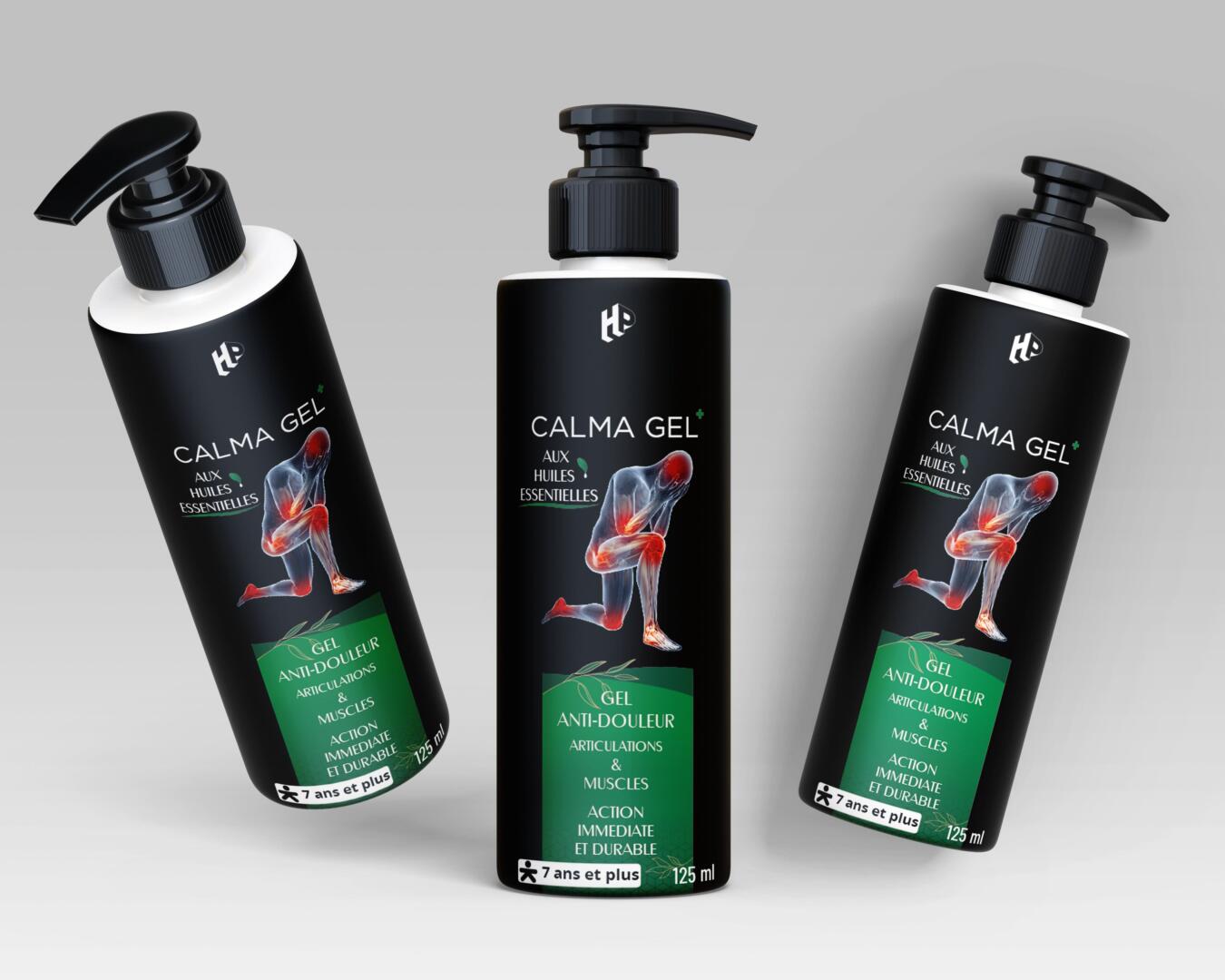 CALMA GEL 緩解肌肉疼痛和關節靈活鈣鎂凝膠包裝設計