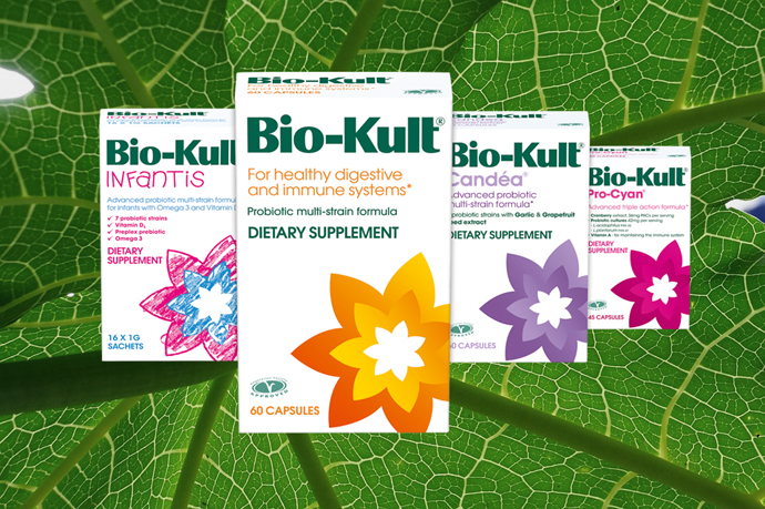 Bio-Kult 益生菌包裝設計-舊花朵包裝