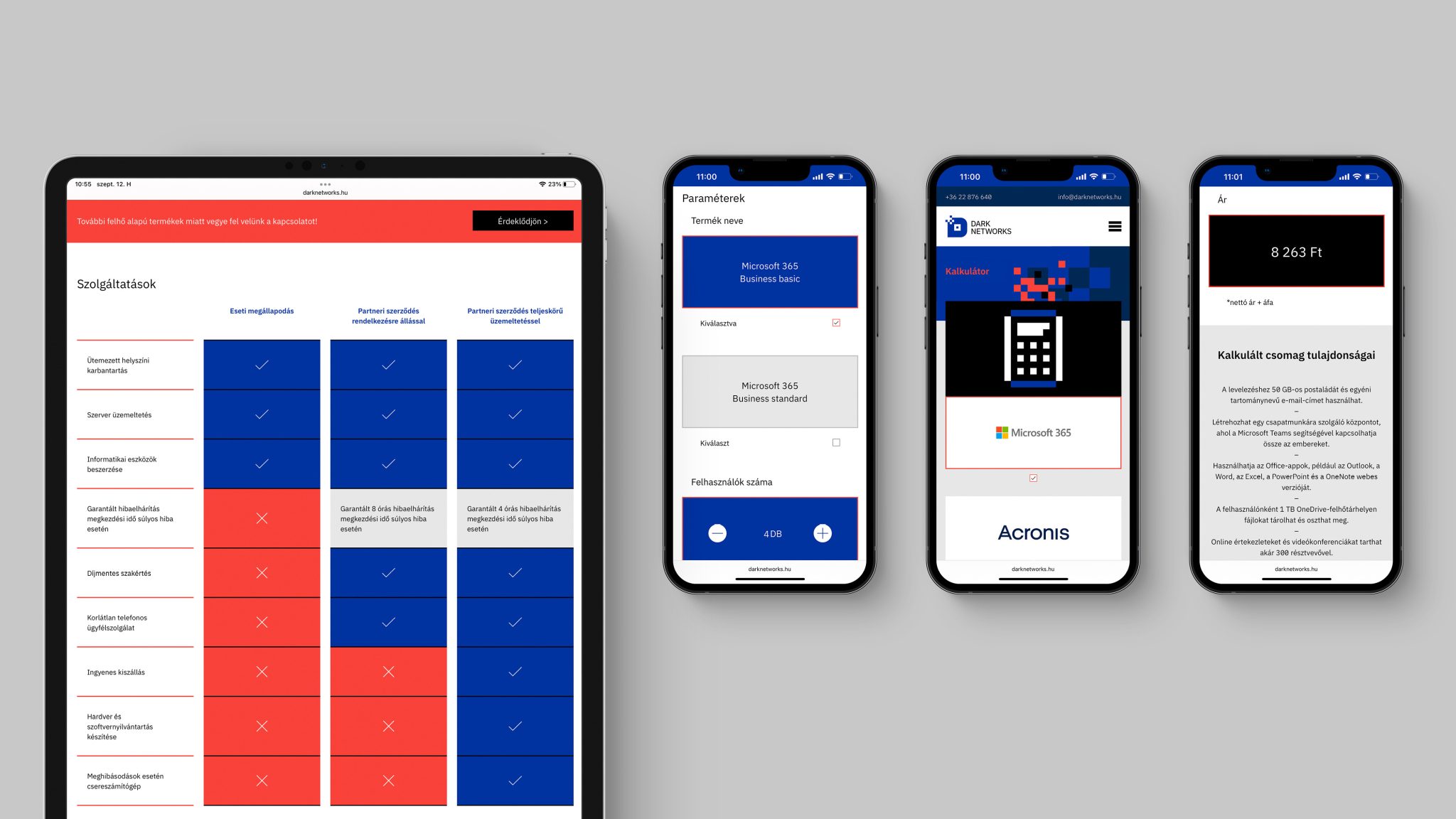 Dark Networks IT服務科技公司品牌視覺形象vi設計“像素網絡”元素