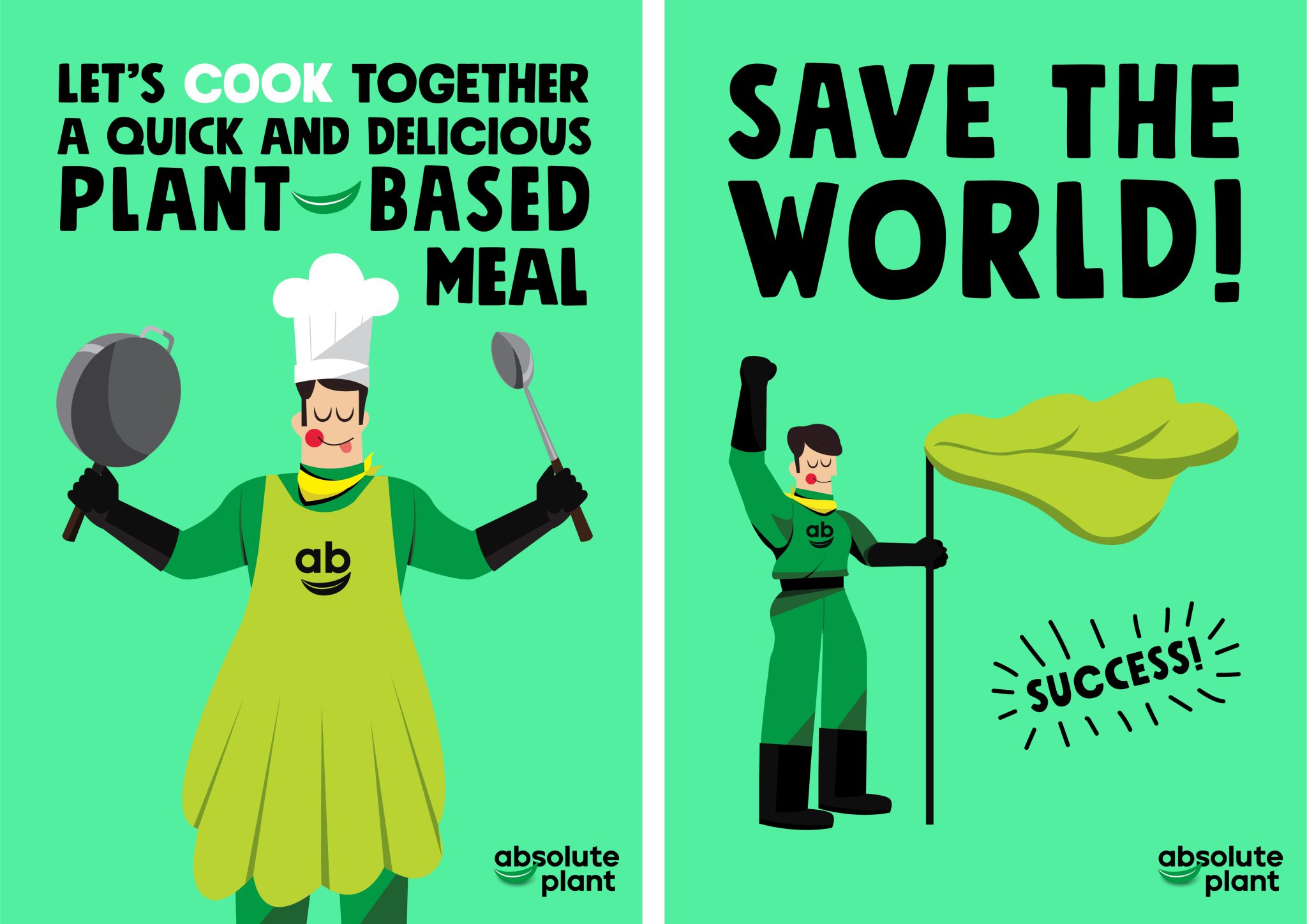 “絕對植物” 素食快餐肉食品包裝設計 “拯救環境的植物英雄” 人物插畫 “絕對植物” 素食快餐肉食品包裝設計 “拯救環境的植物英雄” 人物插畫