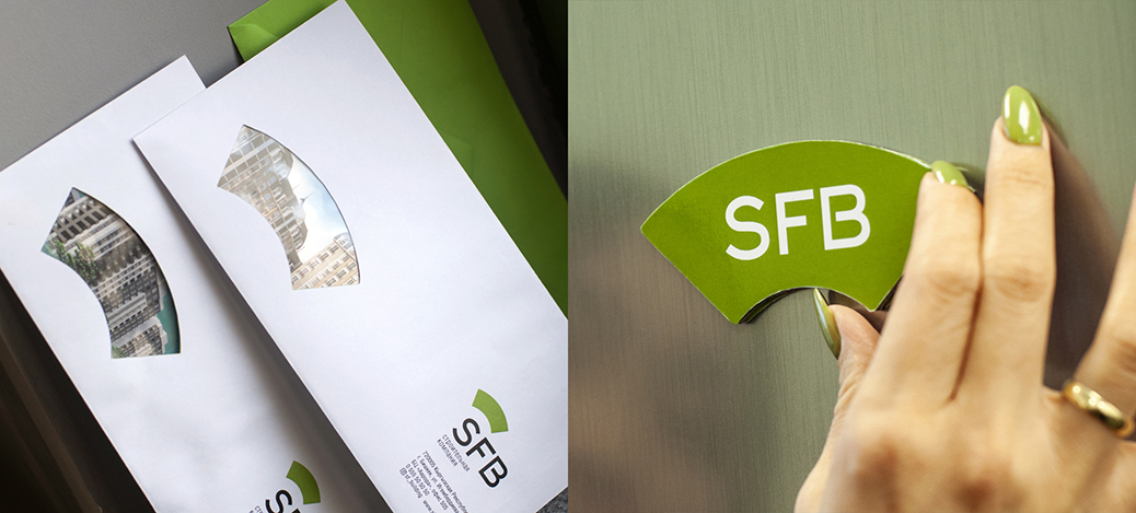 SFB建筑公司“扇形拱門投影儀”品牌vi視覺識別設計-上海vi設計公司分享