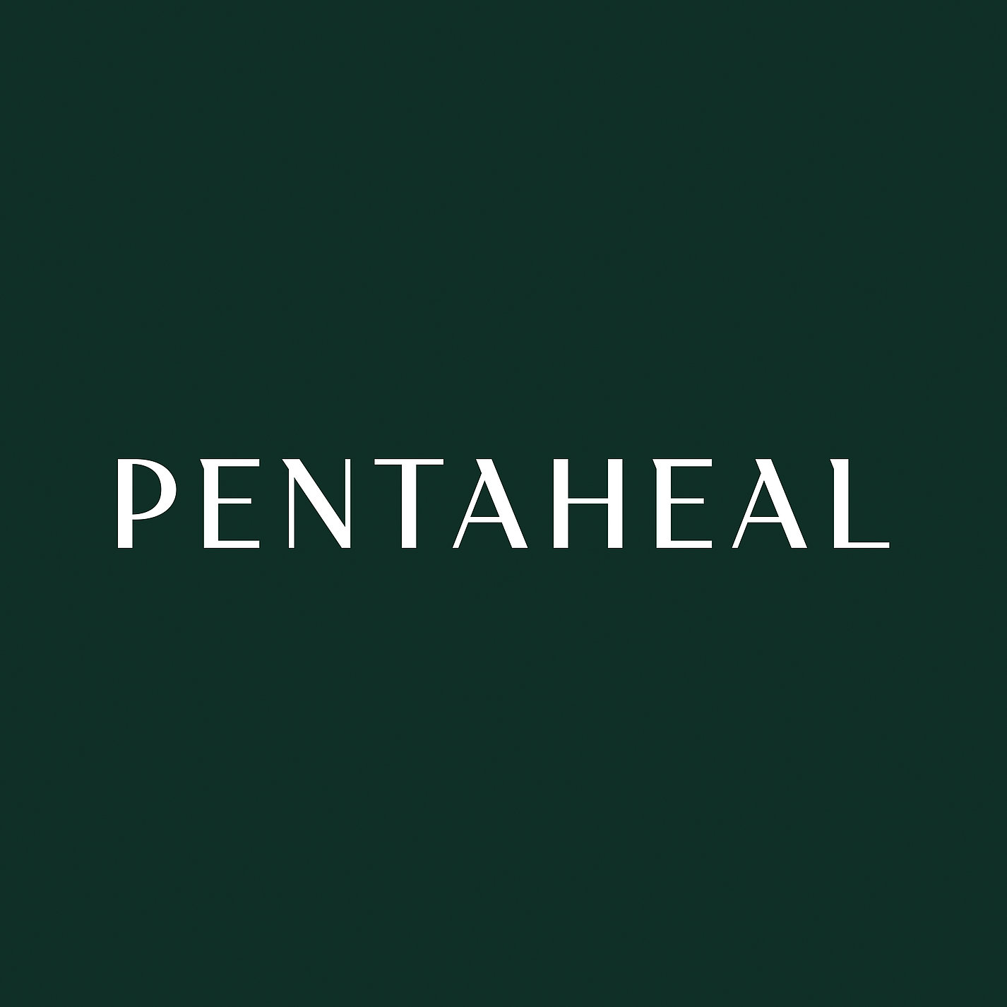 PENTAHEAL 私人醫(yī)療診所logo設計vi設計，字母P、T和H組成醫(yī)學十字符號