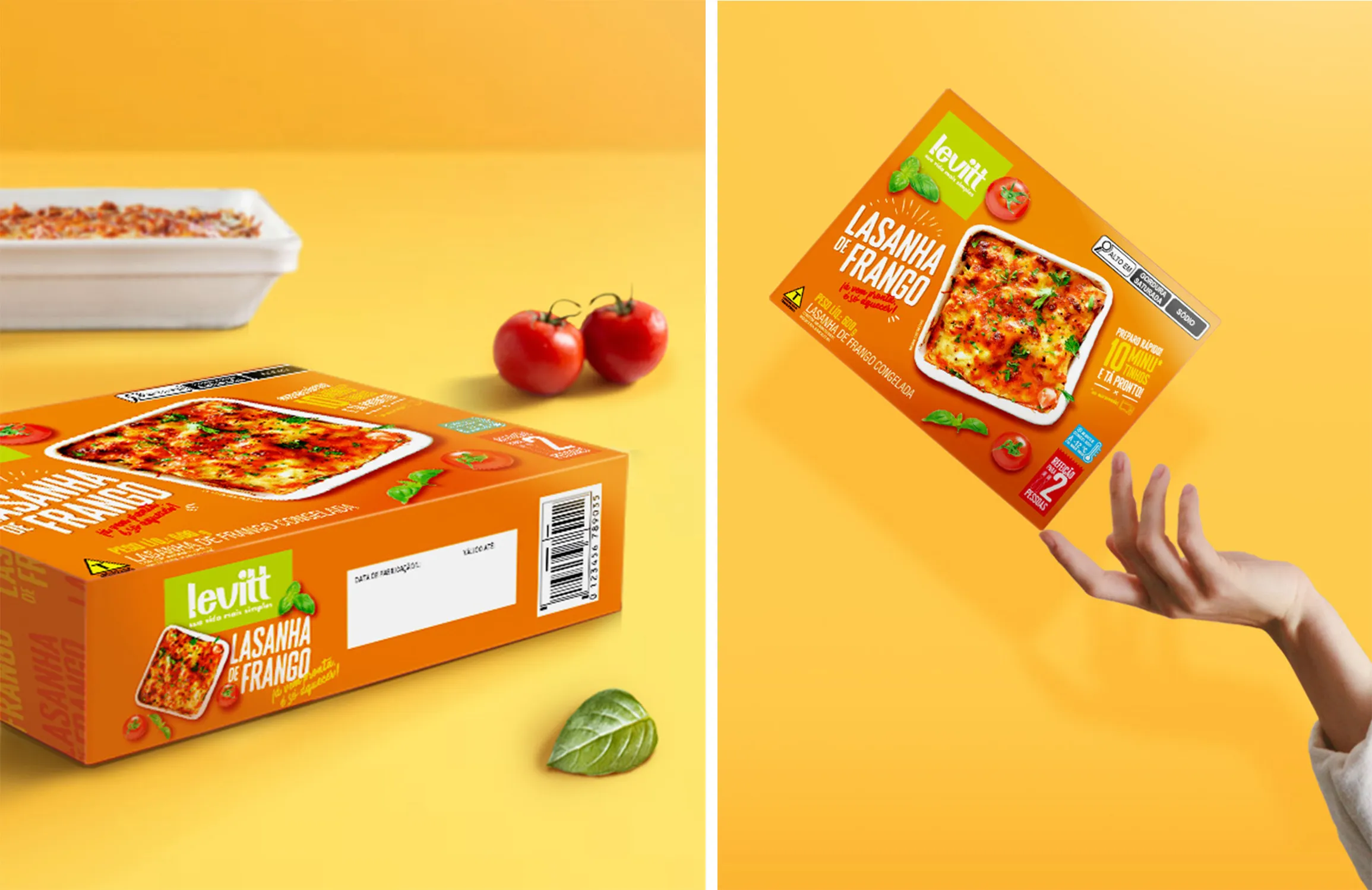 Levitt預(yù)制菜方便即食菜冷凍食品包裝設(shè)計(jì)，快速方便休閑風(fēng)格