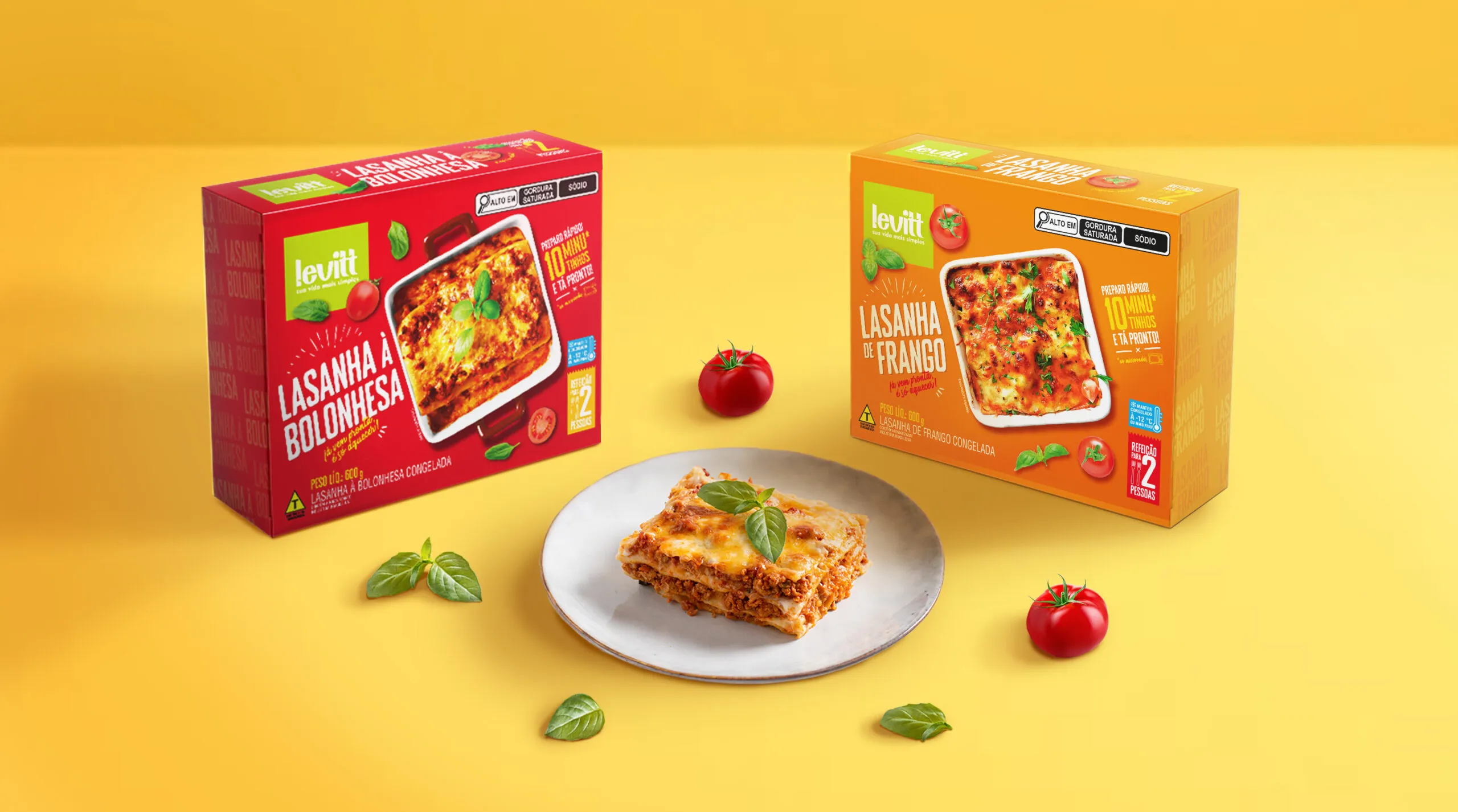 Levitt預(yù)制菜方便即食菜冷凍食品包裝設(shè)計(jì)，快速方便休閑風(fēng)格