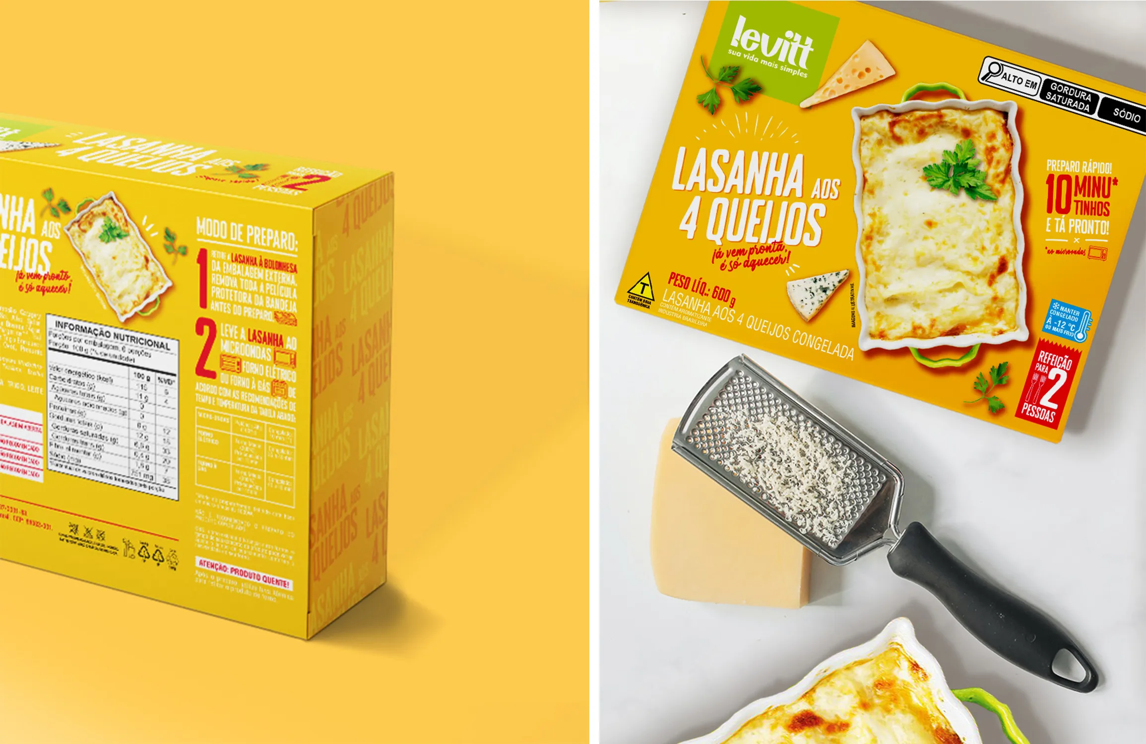 Levitt預(yù)制菜方便即食菜冷凍食品包裝設(shè)計(jì)，快速方便休閑風(fēng)格