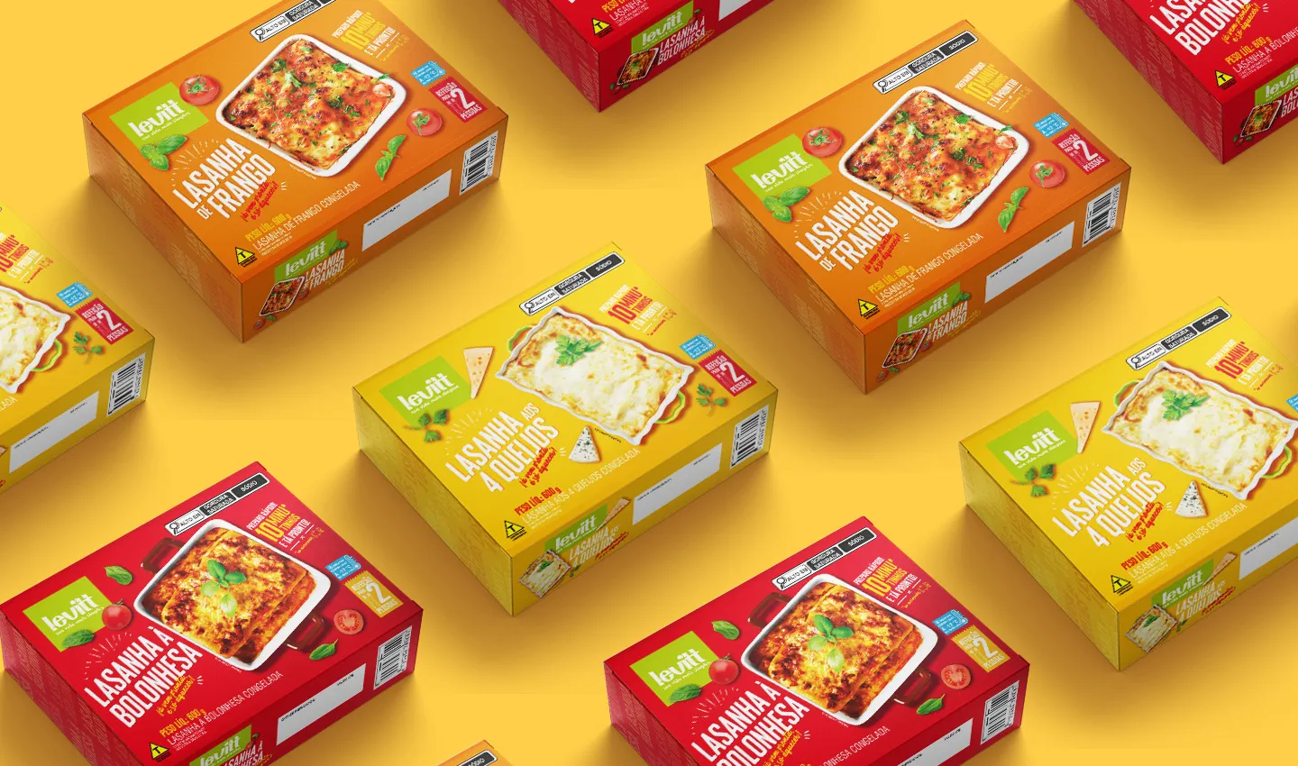 Levitt預(yù)制菜方便即食菜冷凍食品包裝設(shè)計(jì)，快速方便休閑風(fēng)格