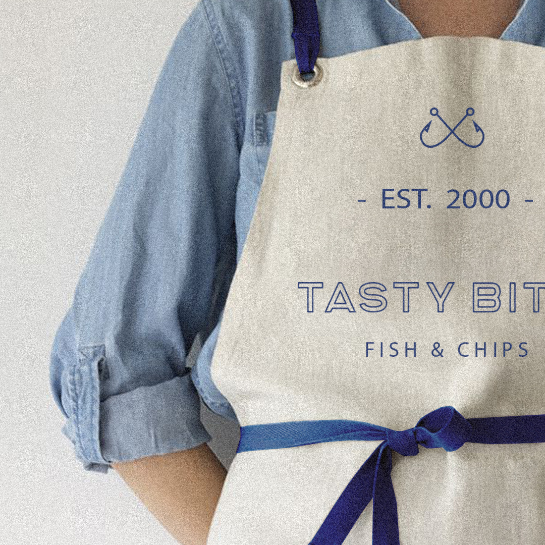 TASTY BITE 炸魚(yú)薯?xiàng)l餐廳餐飲品牌形象設(shè)計(jì)-logo&vi，輕松自由的設(shè)計(jì)感覺(jué)