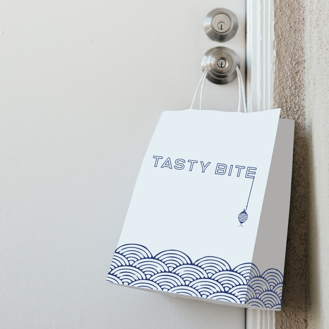 TASTY BITE 炸魚(yú)薯?xiàng)l餐廳餐飲品牌形象設(shè)計(jì)-logo&vi，輕松自由的設(shè)計(jì)感覺(jué)