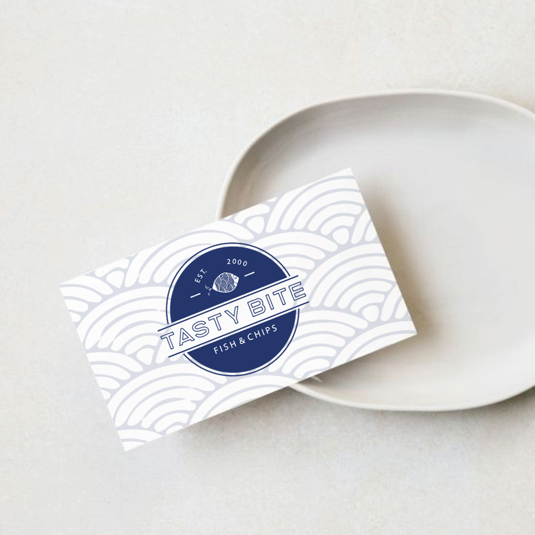 TASTY BITE 炸魚(yú)薯?xiàng)l餐廳餐飲品牌形象設(shè)計(jì)-logo&vi，輕松自由的設(shè)計(jì)感覺(jué)