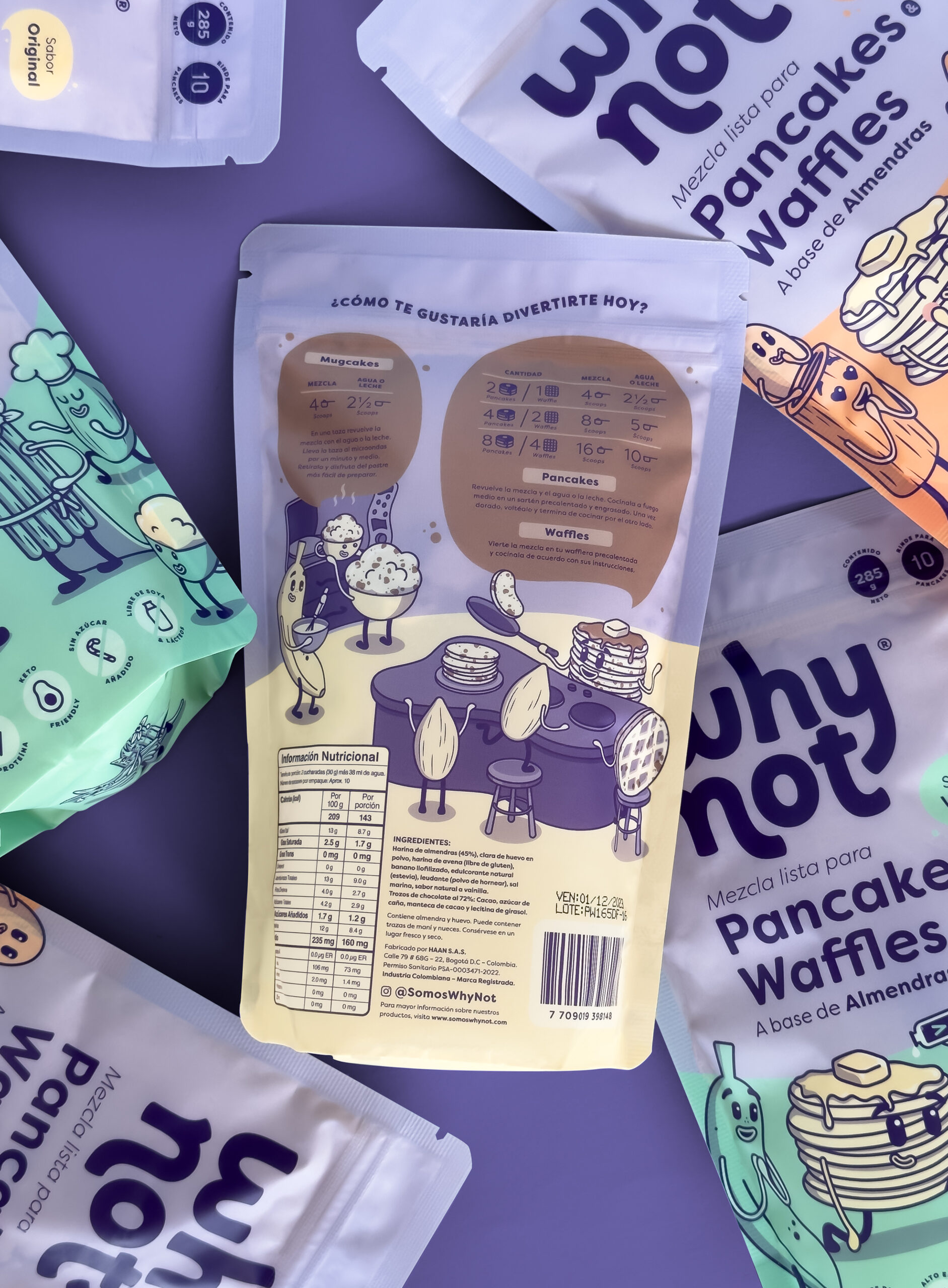 Why Not 休閑零食食品品牌起名與包裝設計，快樂和寧靜戰勝內疚感