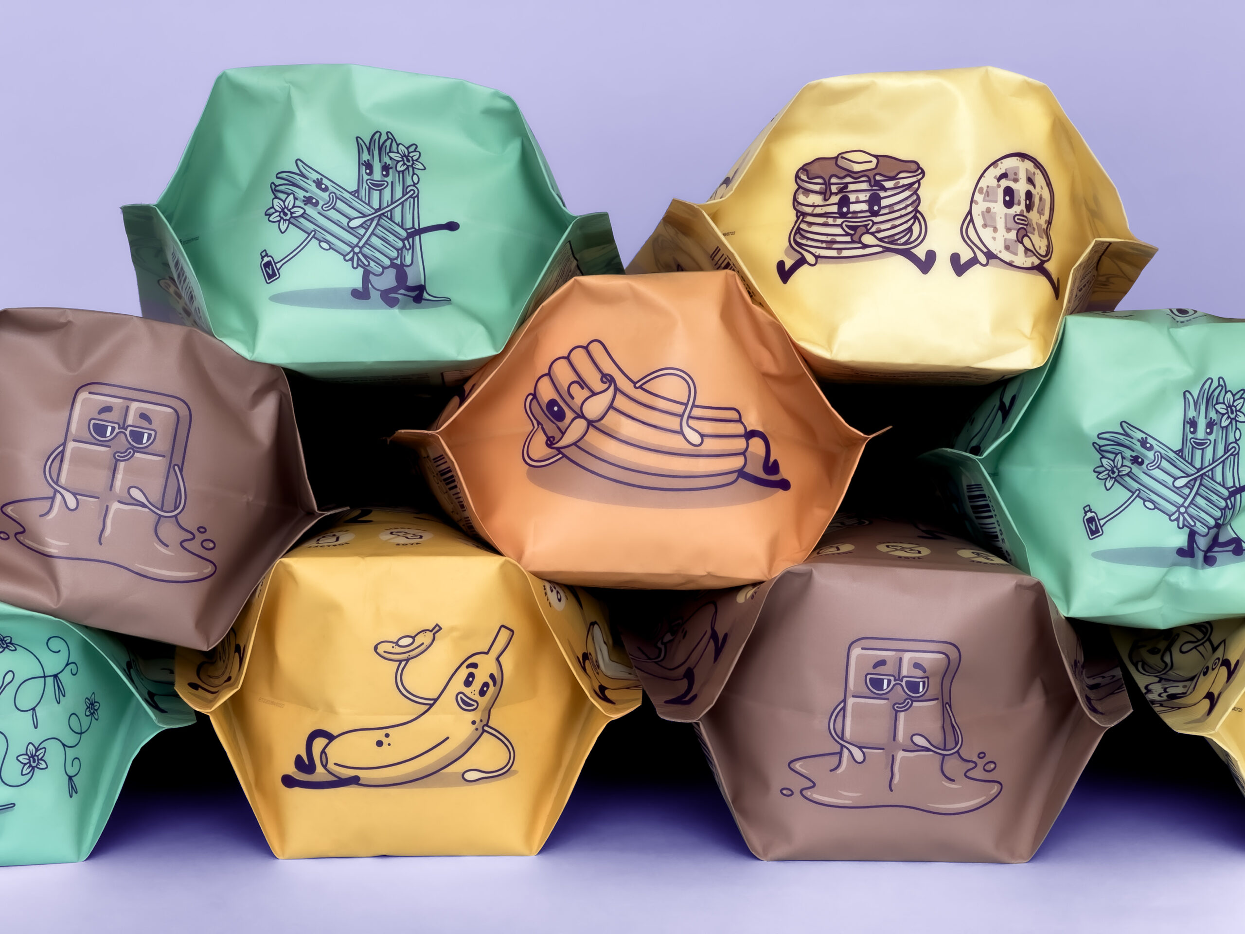 Why Not 休閑零食食品品牌起名與包裝設計，快樂和寧靜戰勝內疚感