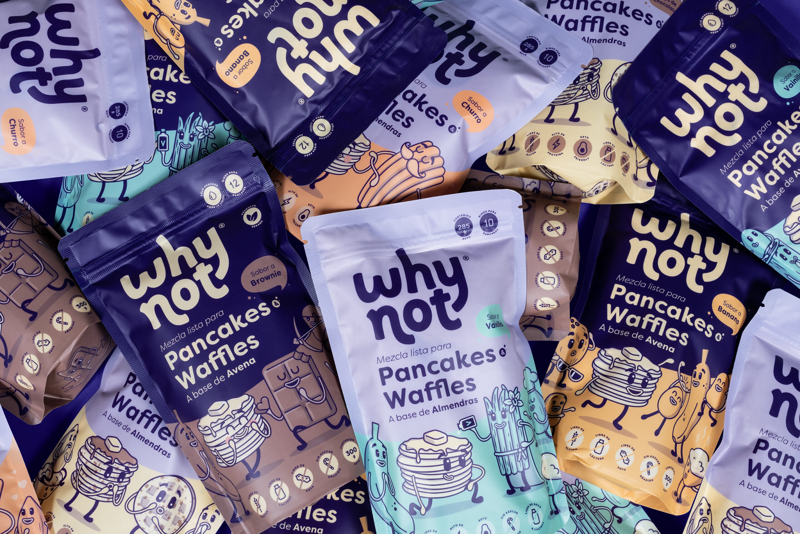 Why Not 休閑零食食品品牌起名與包裝設計，快樂和寧靜戰勝內疚感