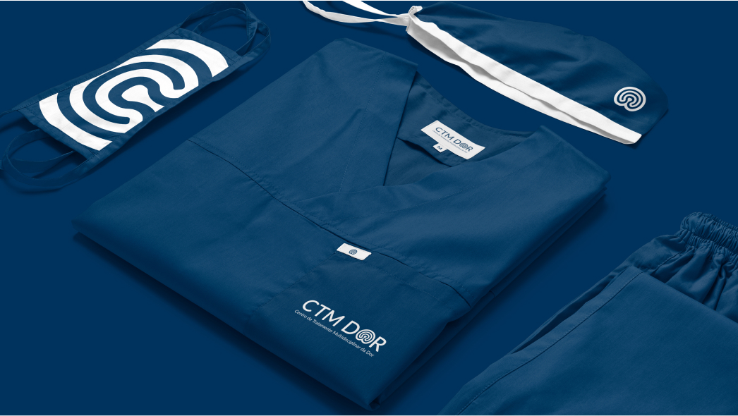 多學科疼痛治療中心 (CTM DOR) 醫療品牌視覺形象設計vi設計，燈塔光環元素