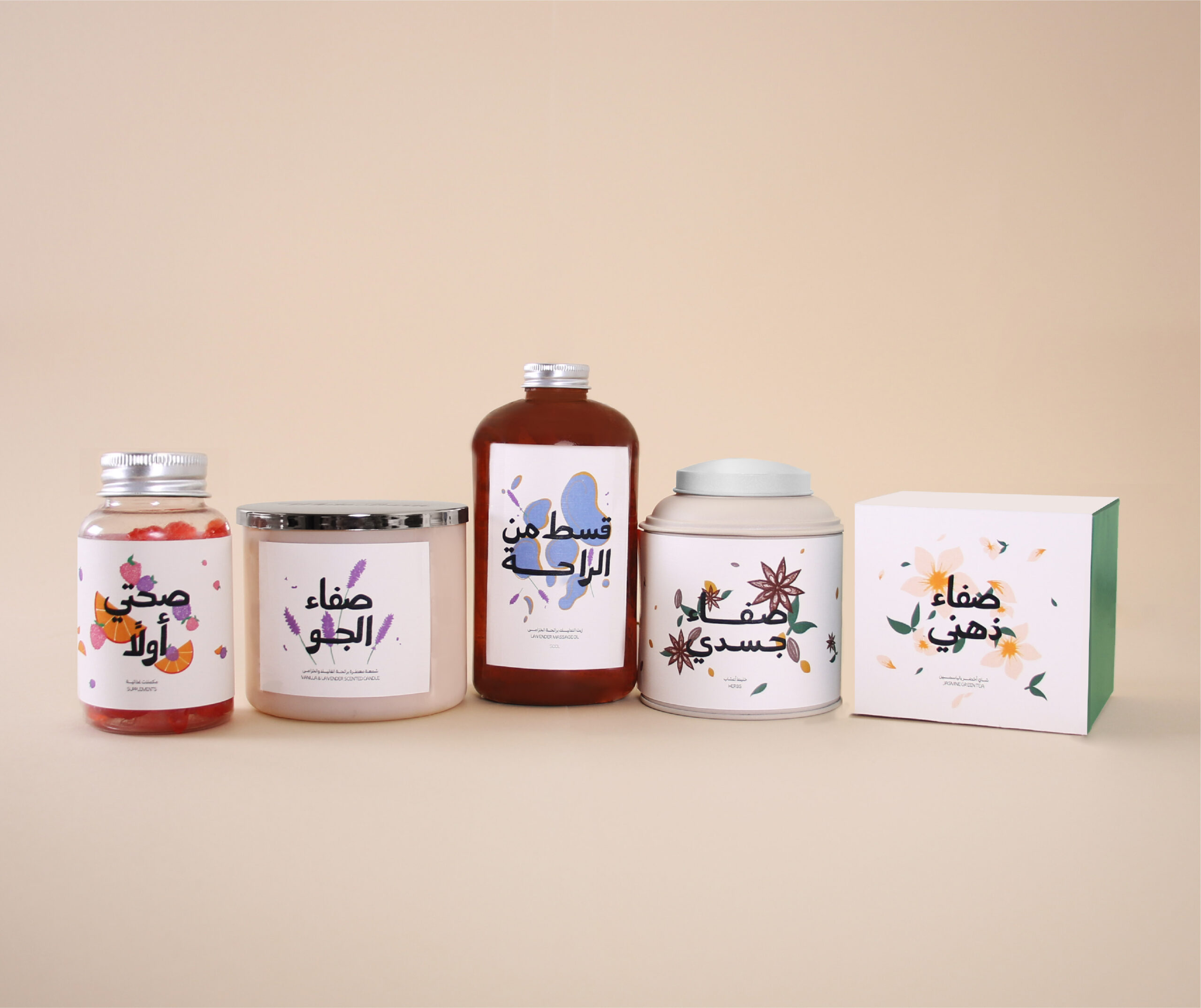 Rehla 瑞拉產后保養套裝包裝設計-花朵風格