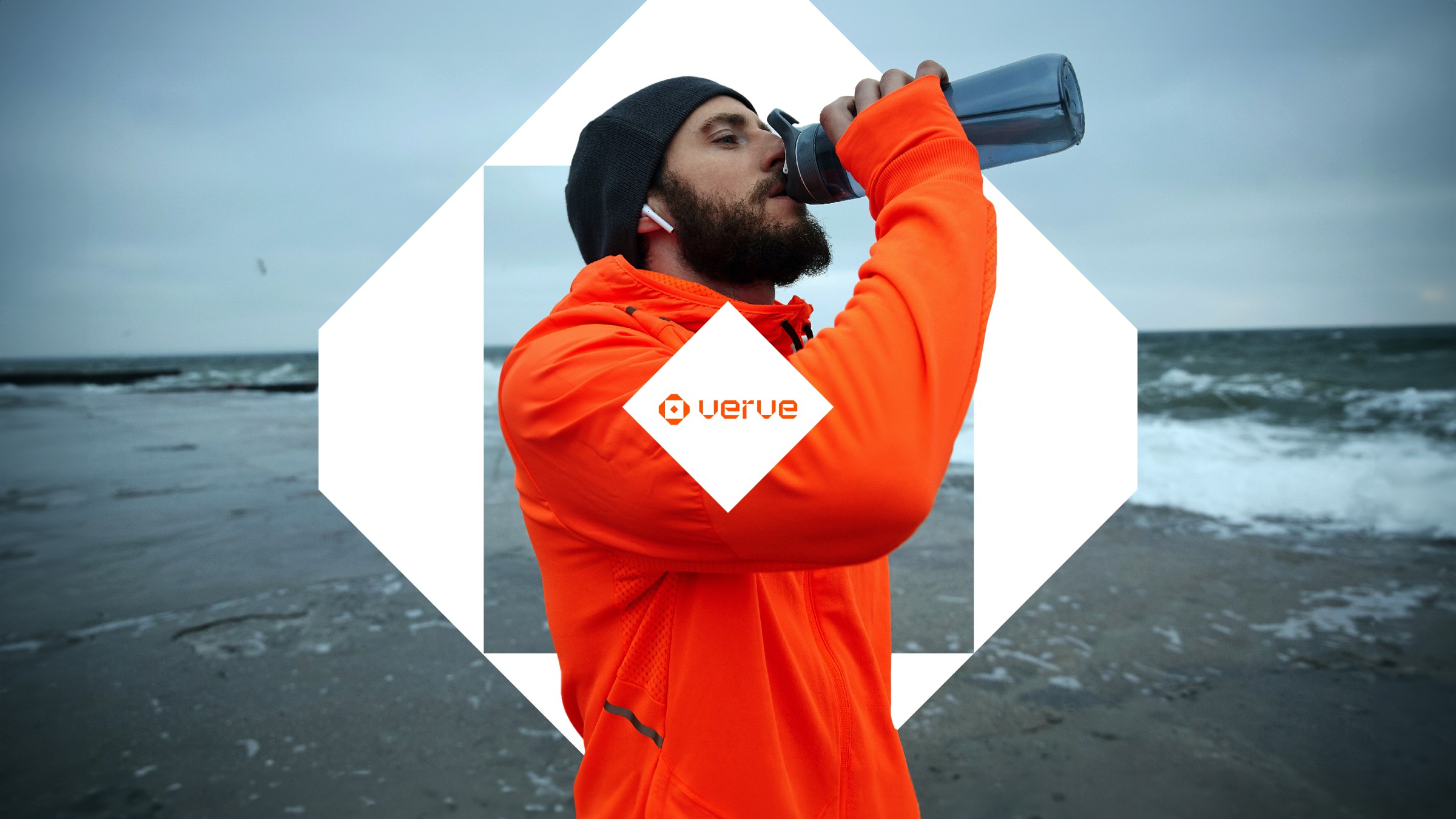 Verve 健身服裝和設(shè)備品牌命名logo設(shè)計(jì)vi設(shè)計(jì)，方形元素