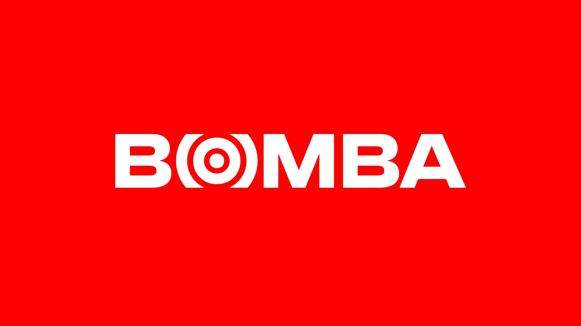 Bomba 電子與零售熱情紅色品牌形象設計logo設計同心圓元素鞏固市場領導地位 Bomba 電子與零售熱情紅色品牌形象設計logo設計同心圓元素鞏固市場領導地位