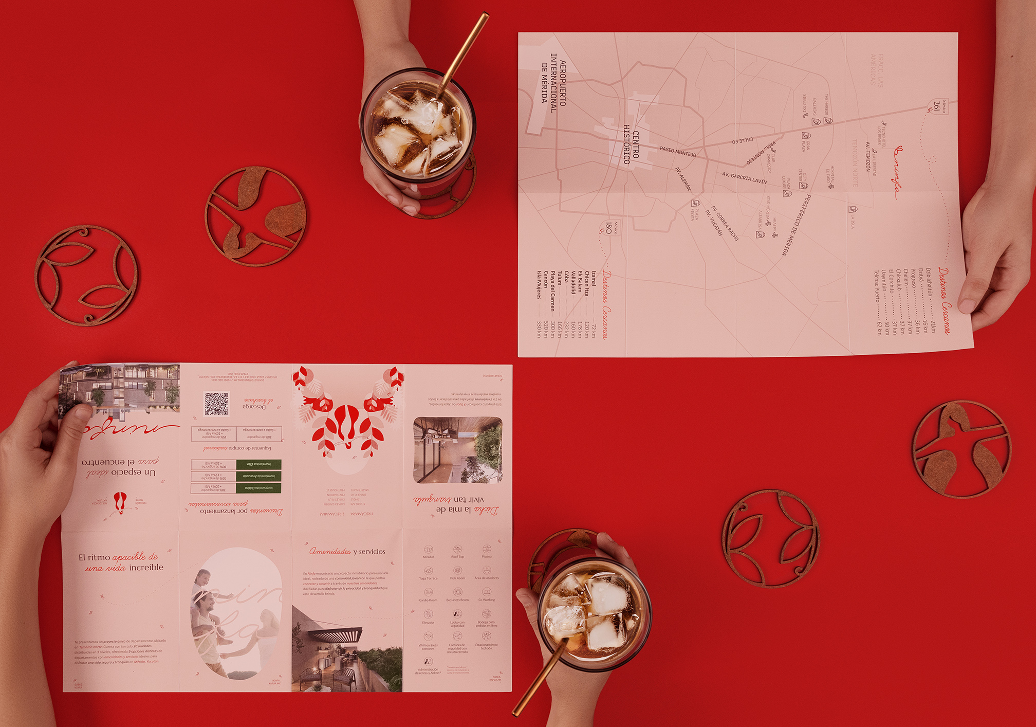 Ninfa 生活社區logo設計品牌形象設計，一個放松身心享受寧靜生活的地方