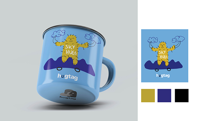 Hugtag公益品牌形象設(shè)計(jì)擁抱理念logo設(shè)計(jì)，倡導(dǎo)奉獻(xiàn)與團(tuán)結(jié)