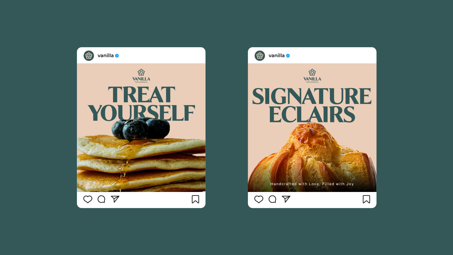 VANILA 面包店品牌形象logo設計與扁平插畫設計