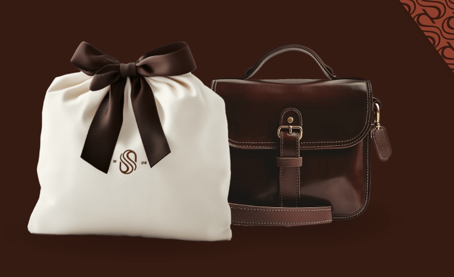 SHOV SUNTSOV 皮草定制服飾皮包皮具品牌 logo設計vi設計“S”條紋