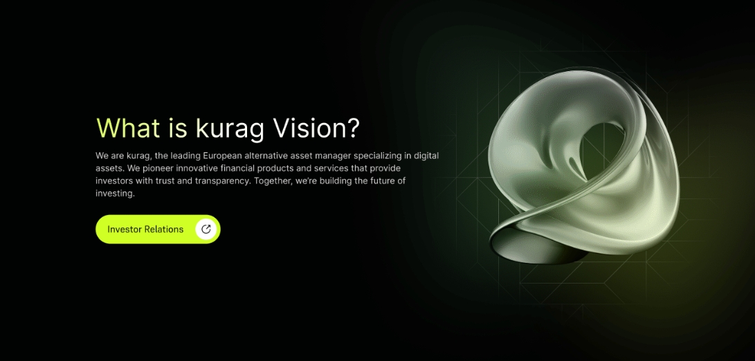 Kurag數字加密貨幣logo設計品牌形象設計K字母圓形logo綠色系