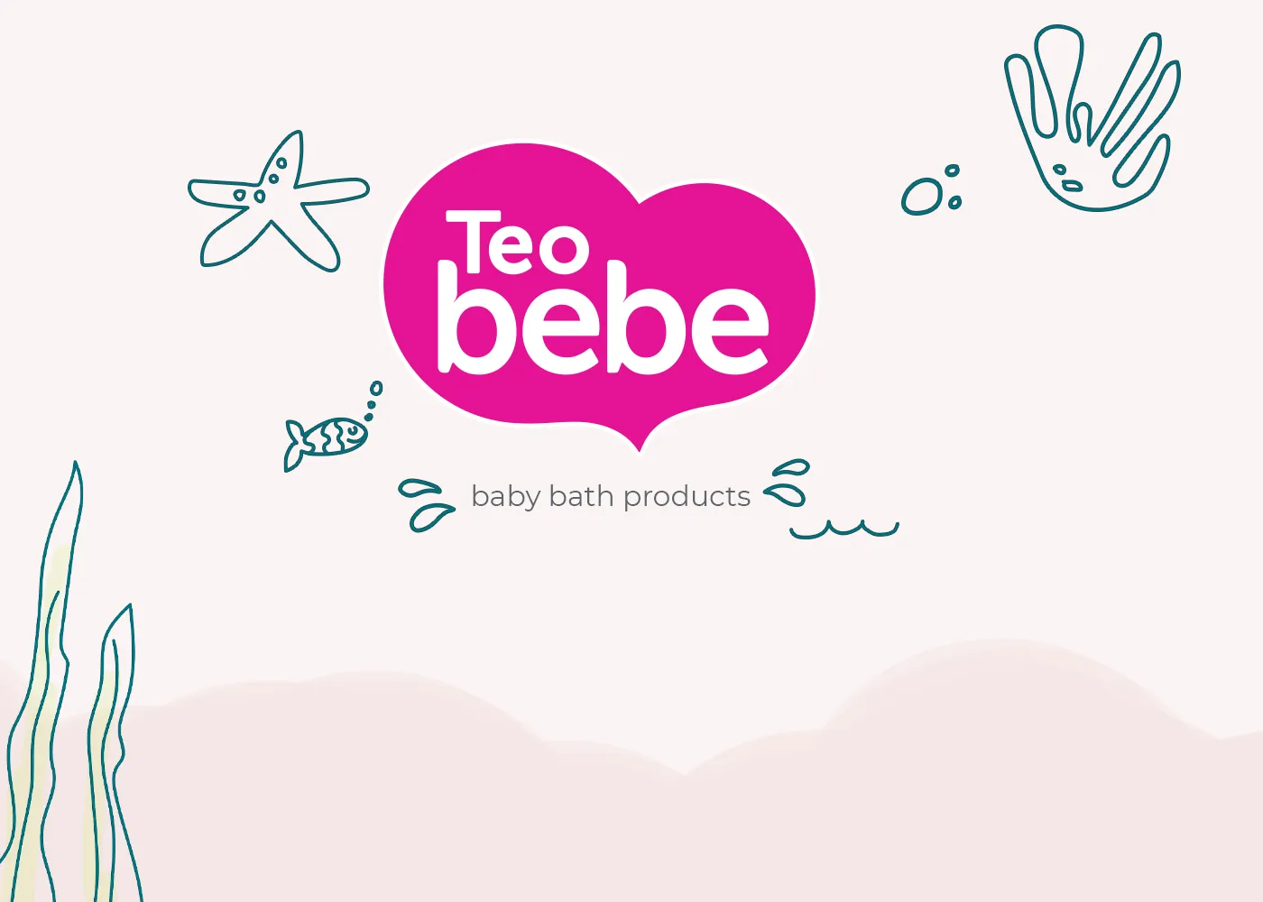 Teo Bebec嬰兒護(hù)膚品洗護(hù)沐浴產(chǎn)品logo設(shè)計(jì)包裝設(shè)計(jì)，可愛柔和卡通膚色嬰兒風(fēng)