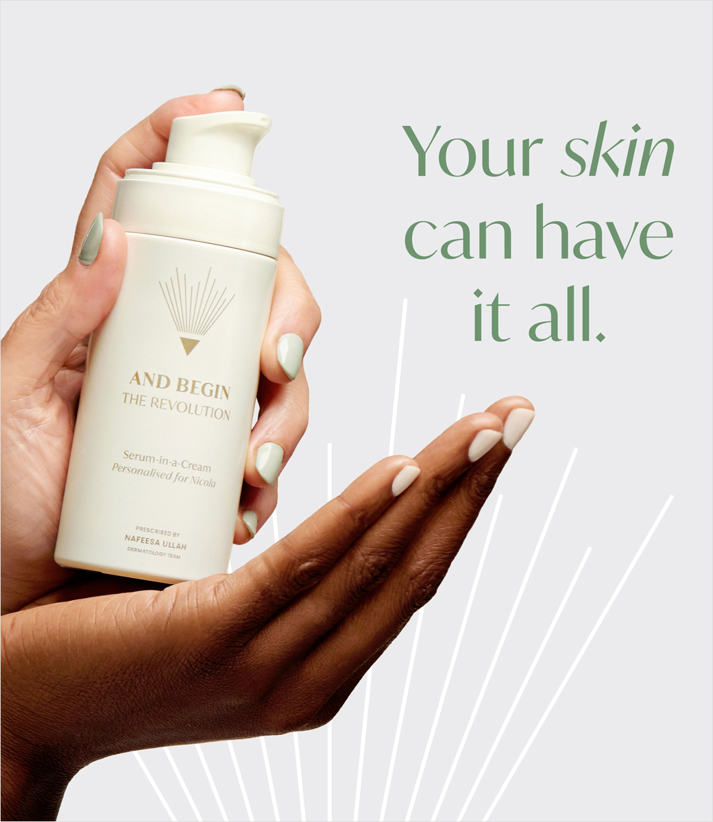 and Begin”中年女性護膚品品牌logo設計包裝設計“棱鏡光線”