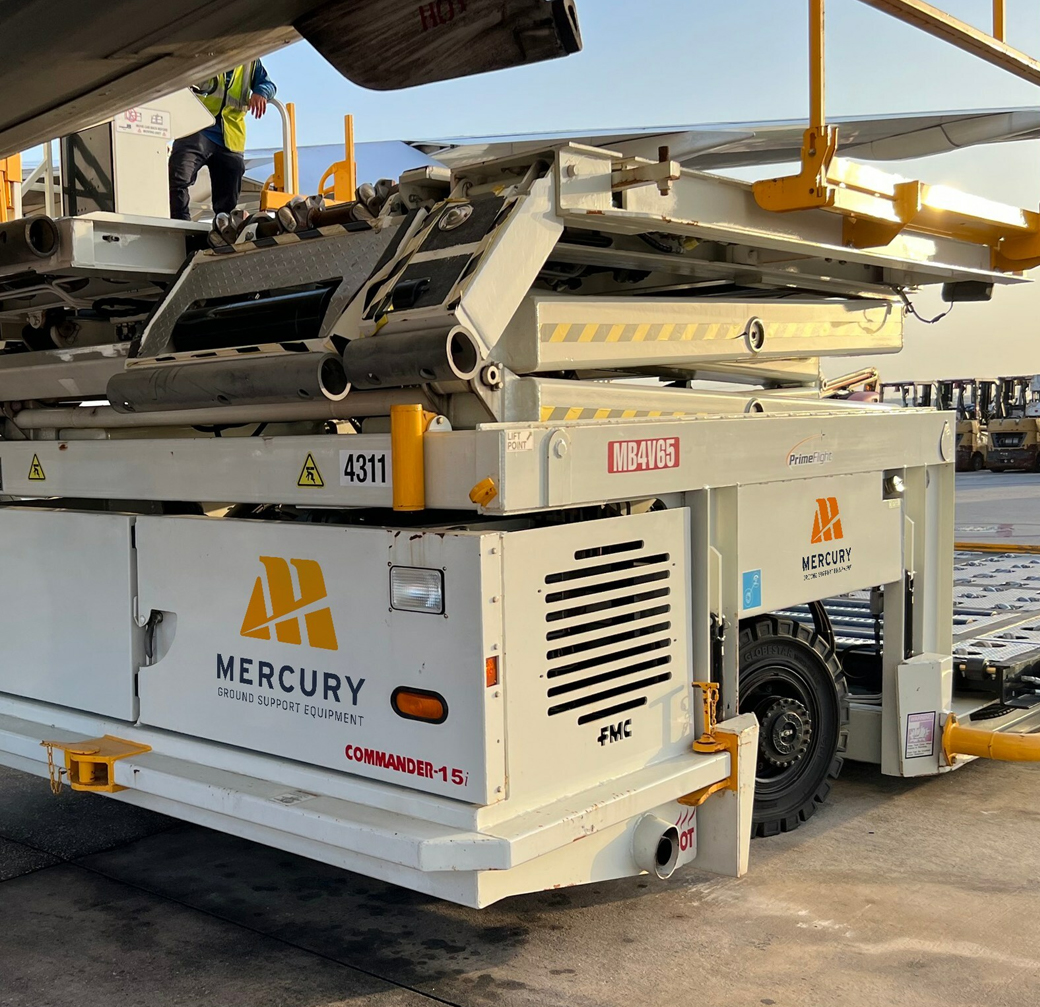 Mercury航空飛機地面支持設備與后勤服務供應商logo設計品牌形象設計