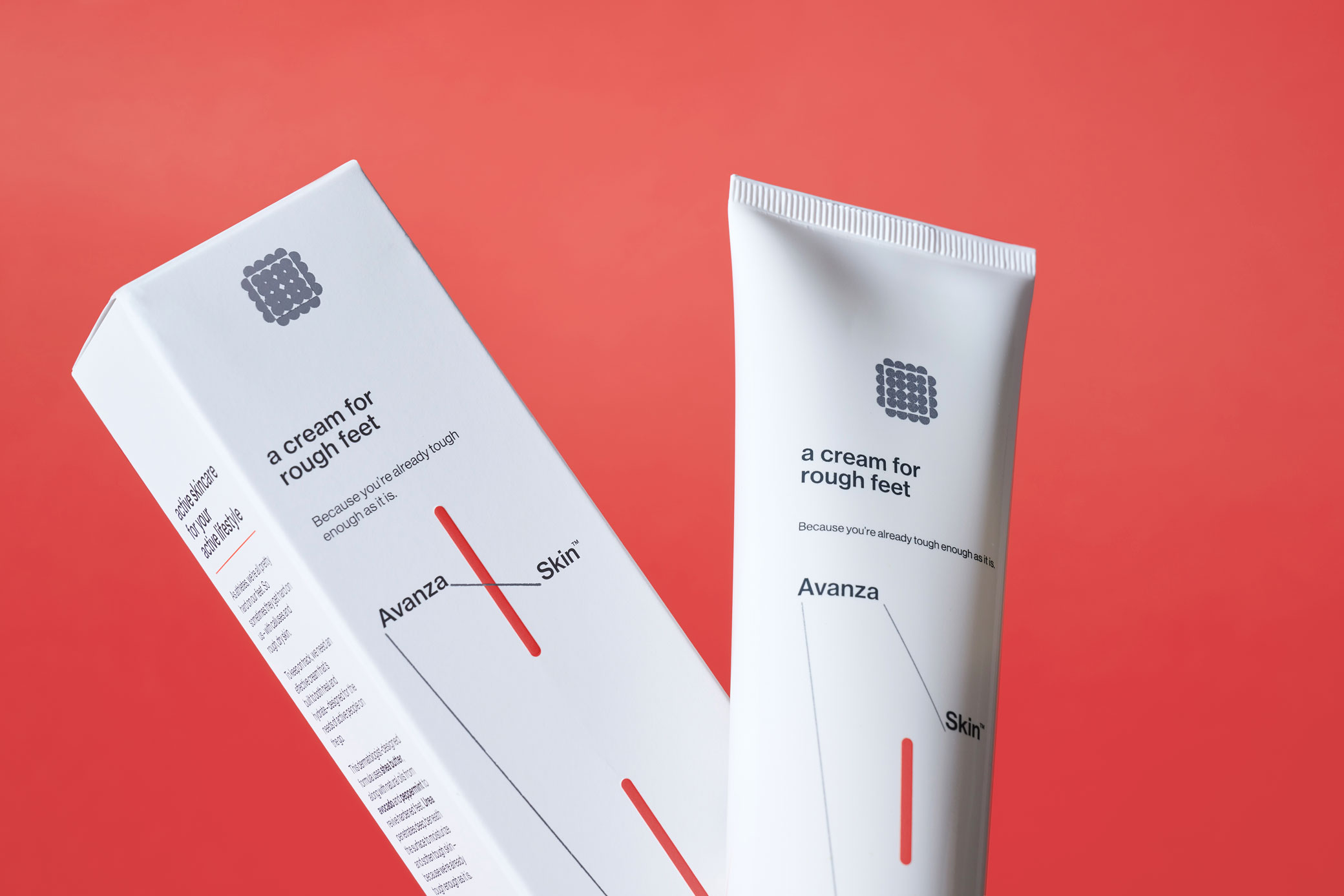 Avanza 運動員專用護膚品品牌形象logo&vi設計包裝設計，化學結構線條靈感